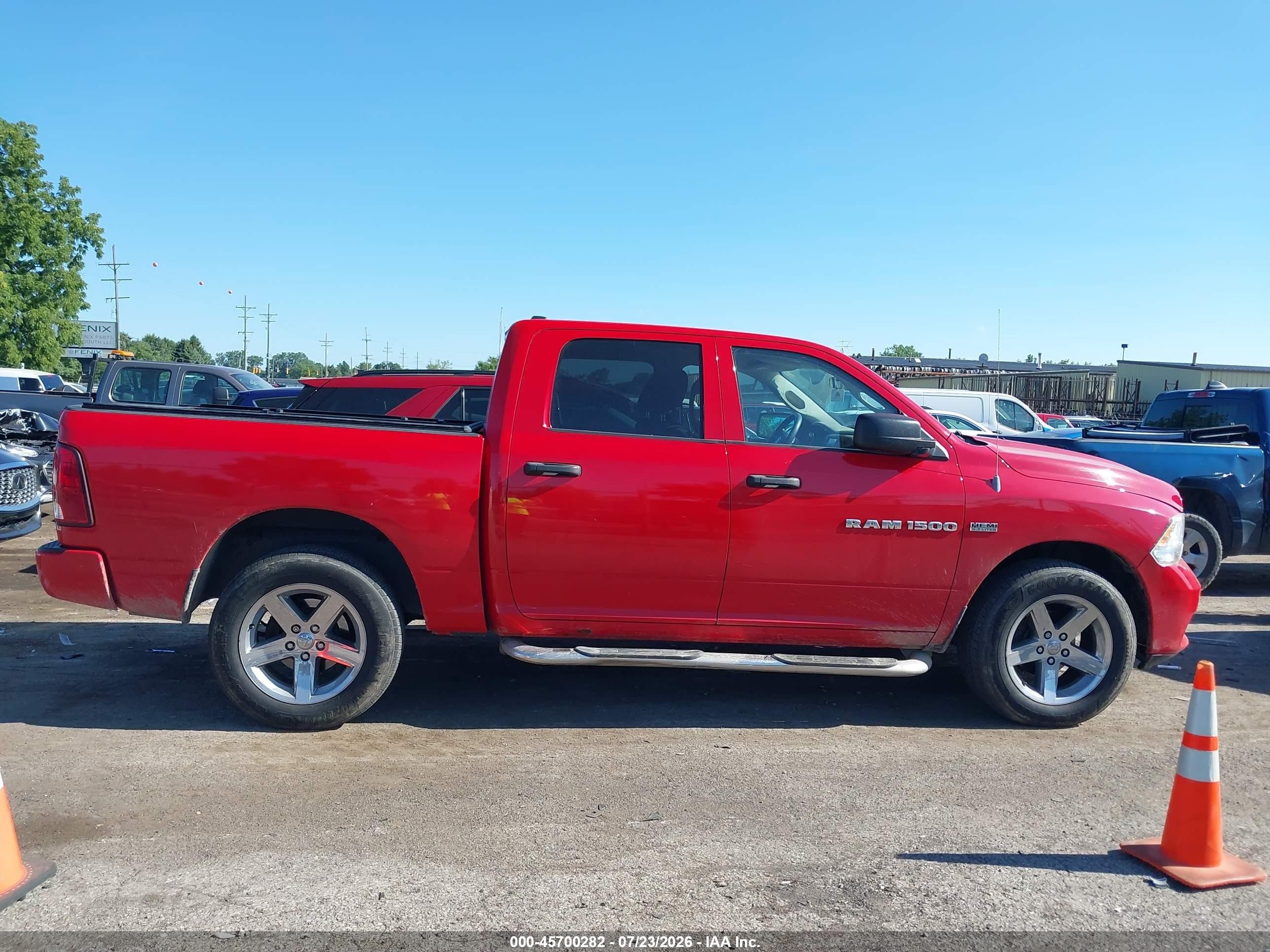 2012 Ram 1500 Express Red vin: 1C6RD7KT3CS234371