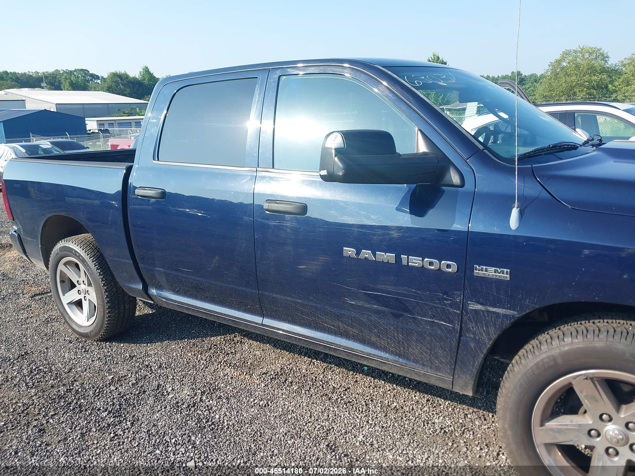 2012 Ram 1500 St Dark Blue vin: 1C6RD7KT3CS269475