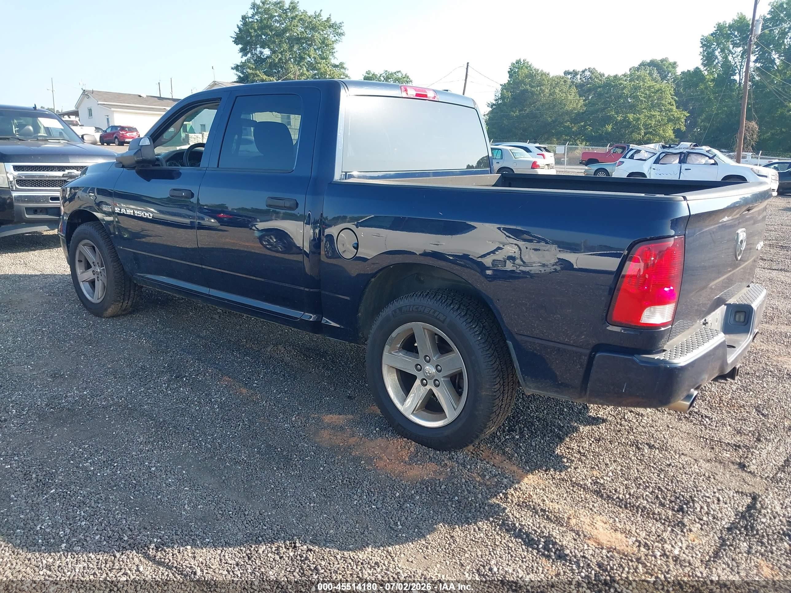 2012 Ram 1500 St Dark Blue vin: 1C6RD7KT3CS269475
