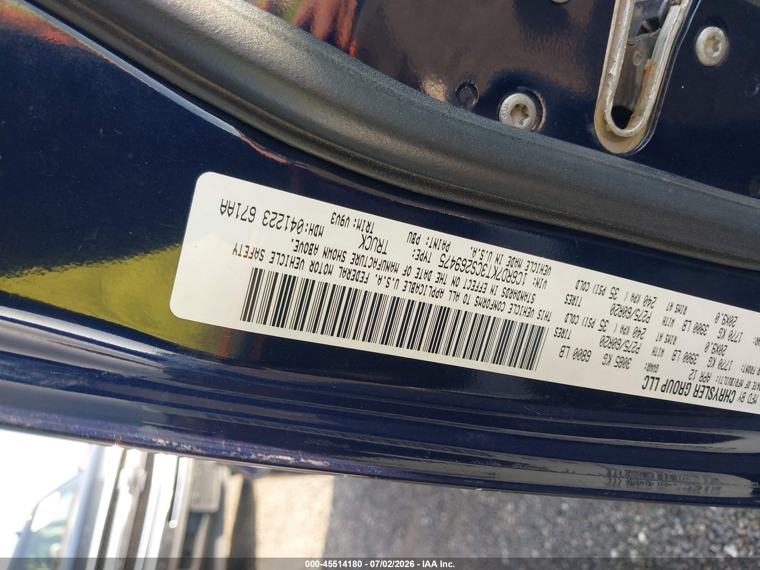 2012 Ram 1500 St Dark Blue vin: 1C6RD7KT3CS269475