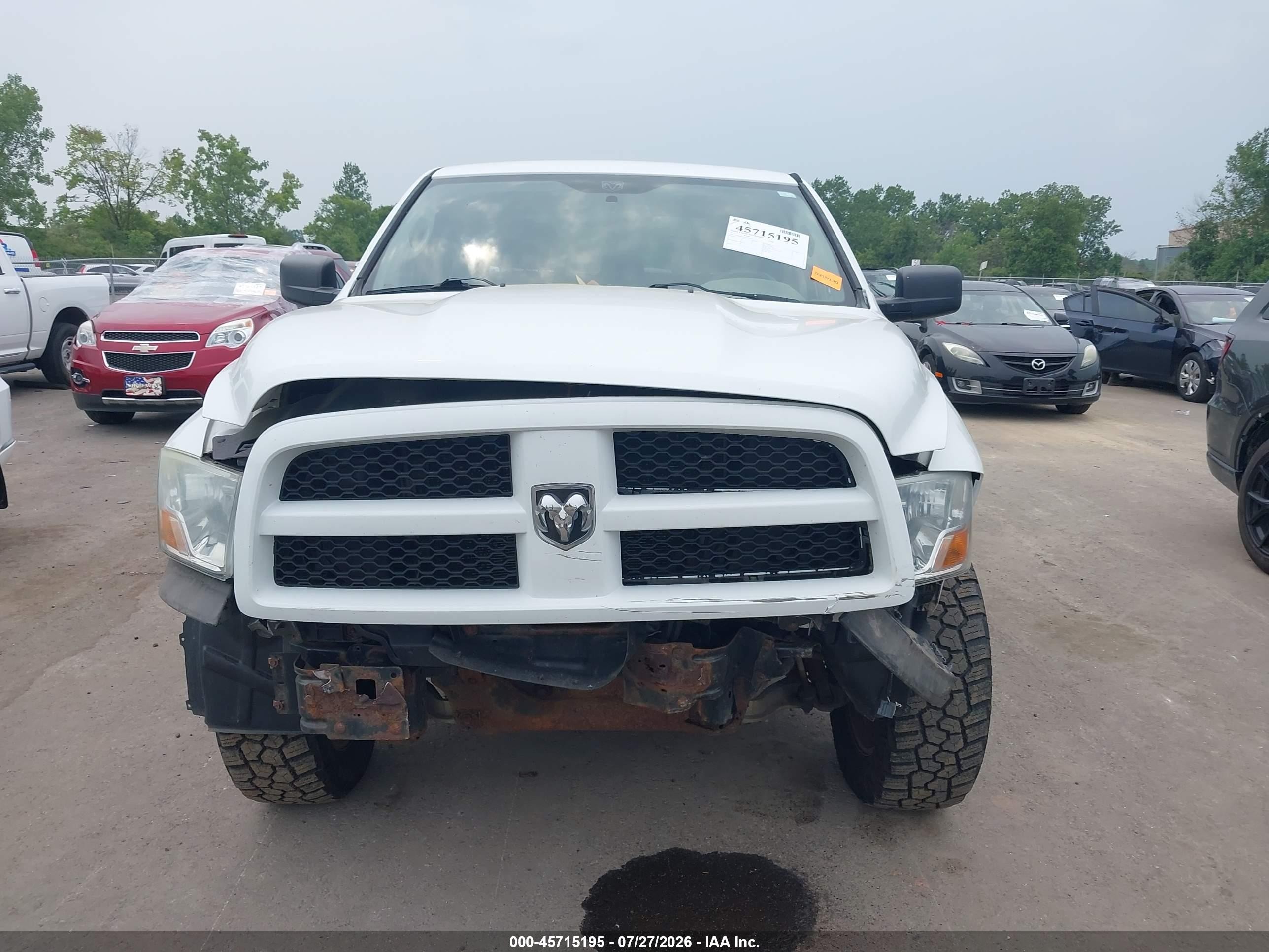 2012 Ram 1500 Express White vin: 1C6RD7KT5CS176683
