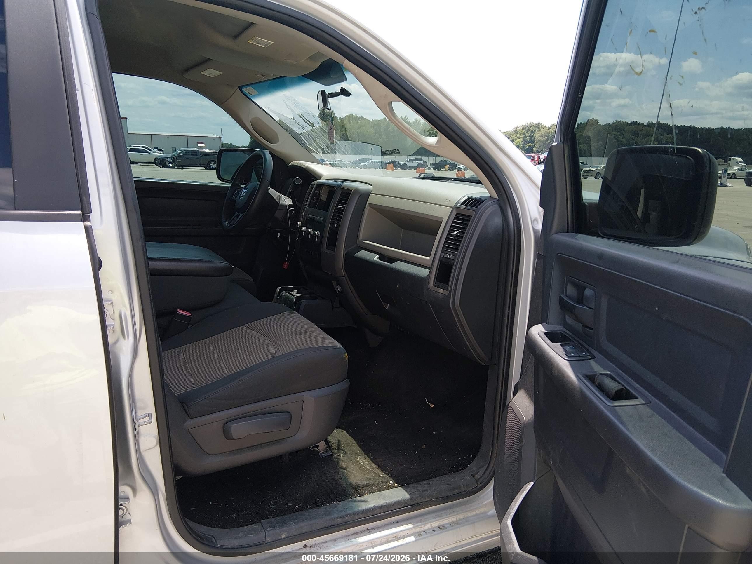 2012 Ram 1500 St Silver vin: 1C6RD7KT6CS185991