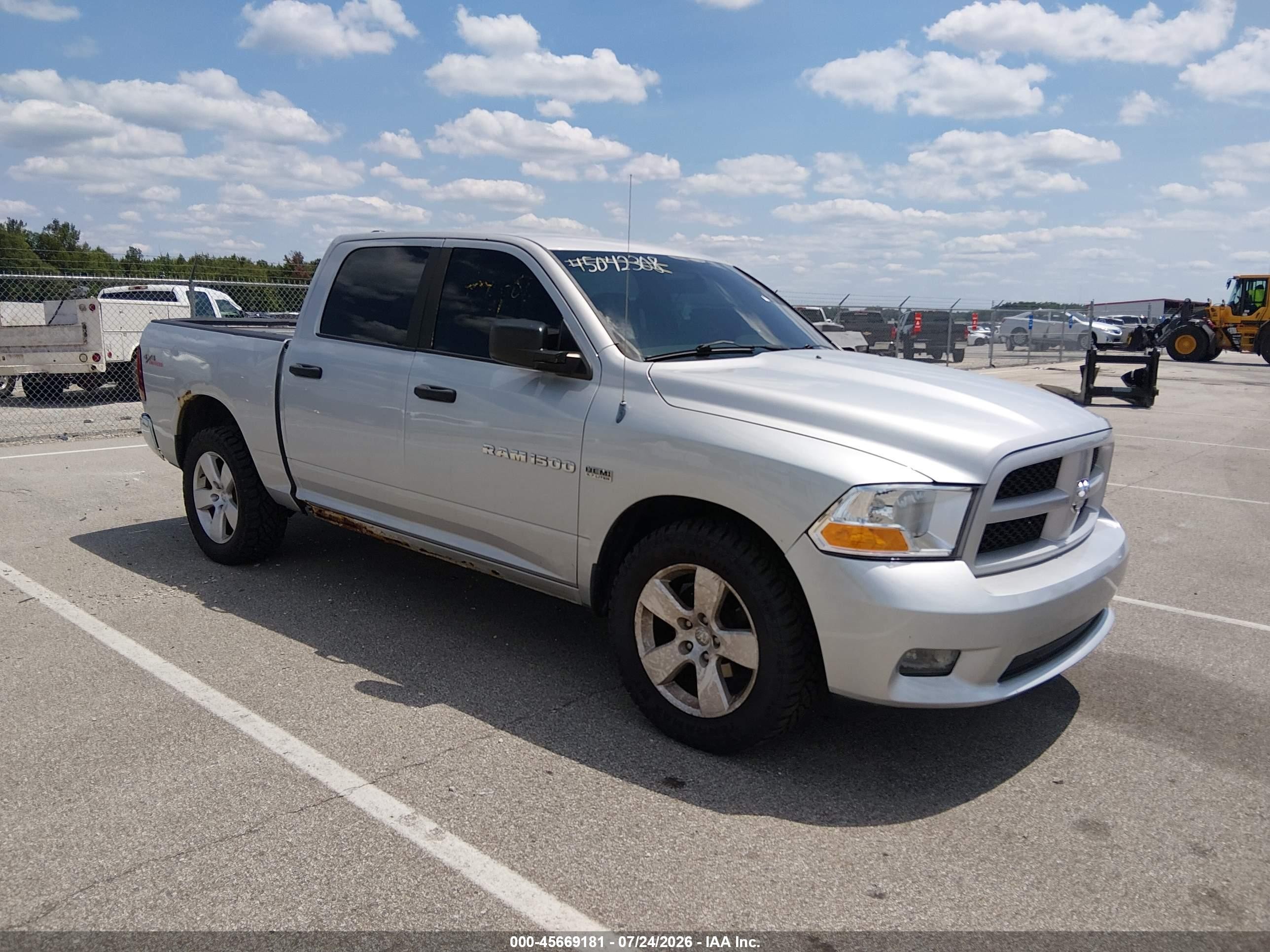 2012 Ram 1500 St Silver vin: 1C6RD7KT6CS185991