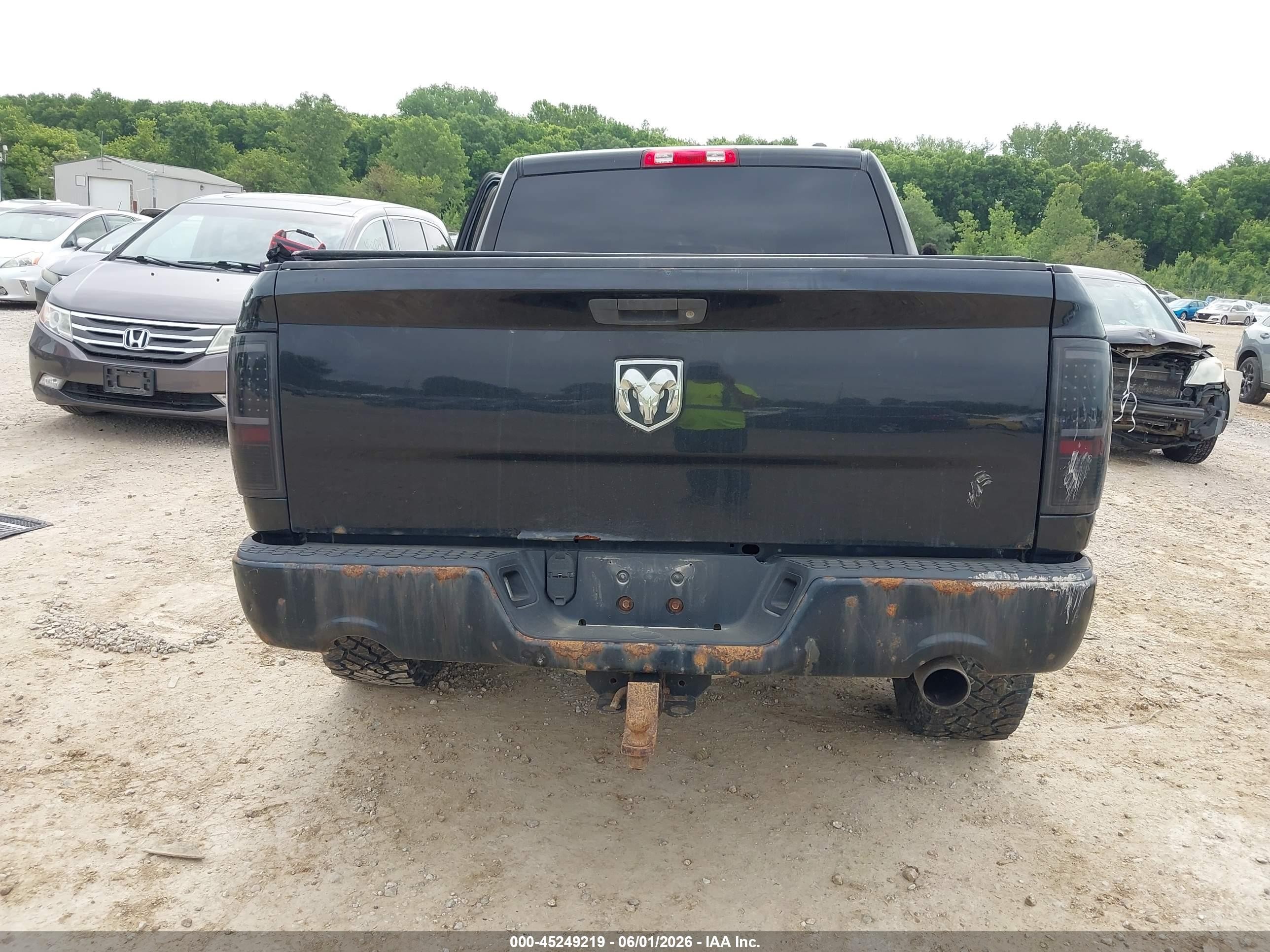 2012 Ram 1500 St Black vin: 1C6RD7KT6CS234204
