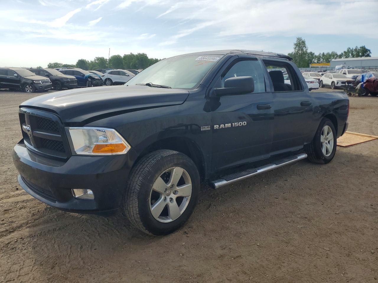2012 Dodge Ram 1500 St Black vin: 1C6RD7KT6CS320239