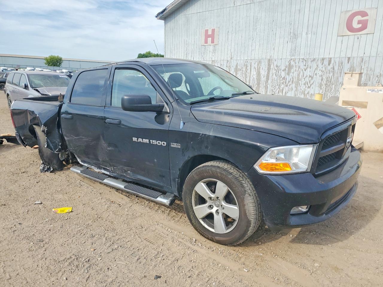2012 Dodge Ram 1500 St Black vin: 1C6RD7KT6CS320239
