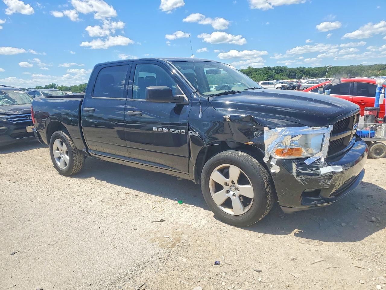 2012 Dodge Ram 1500 St Черный vin: 1C6RD7KT7CS140154