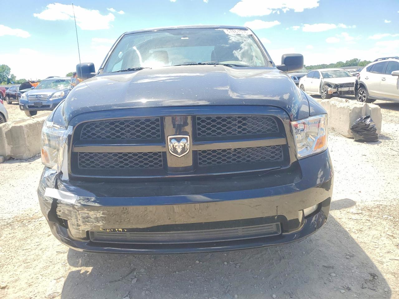 2012 Dodge Ram 1500 St Черный vin: 1C6RD7KT7CS140154