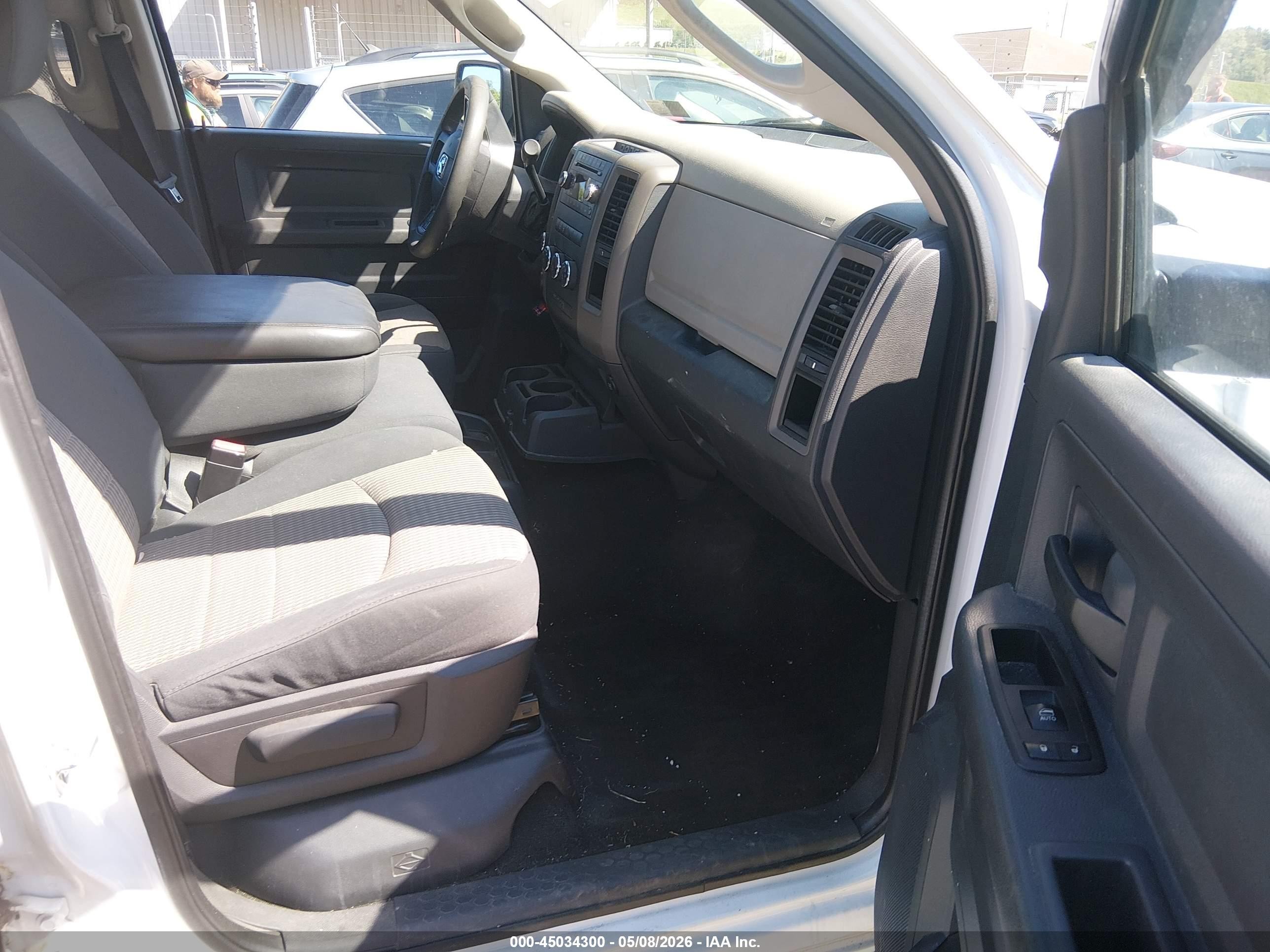 2012 Ram 1500 St White vin: 1C6RD7KTXCS208446