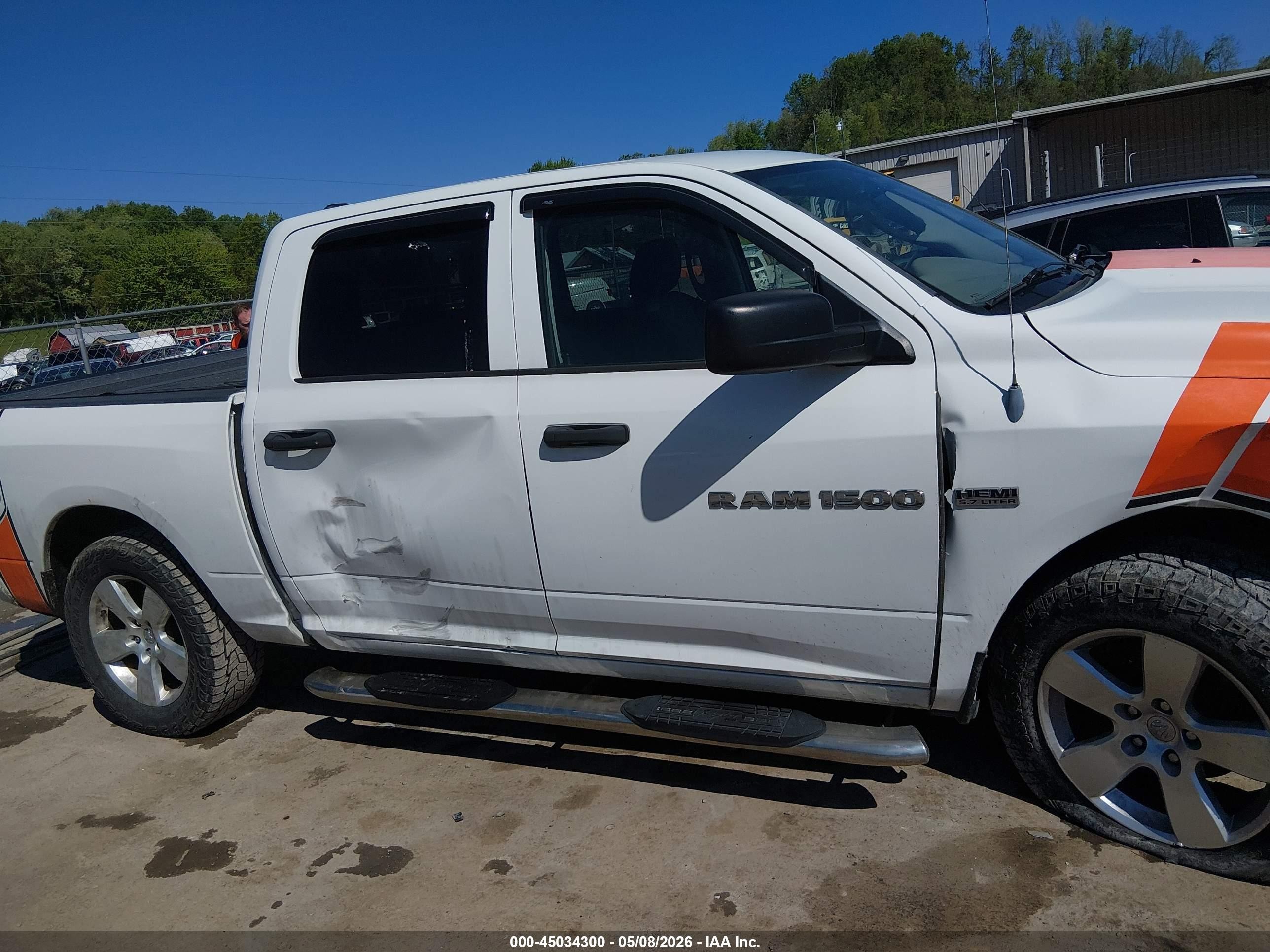 2012 Ram 1500 St White vin: 1C6RD7KTXCS208446