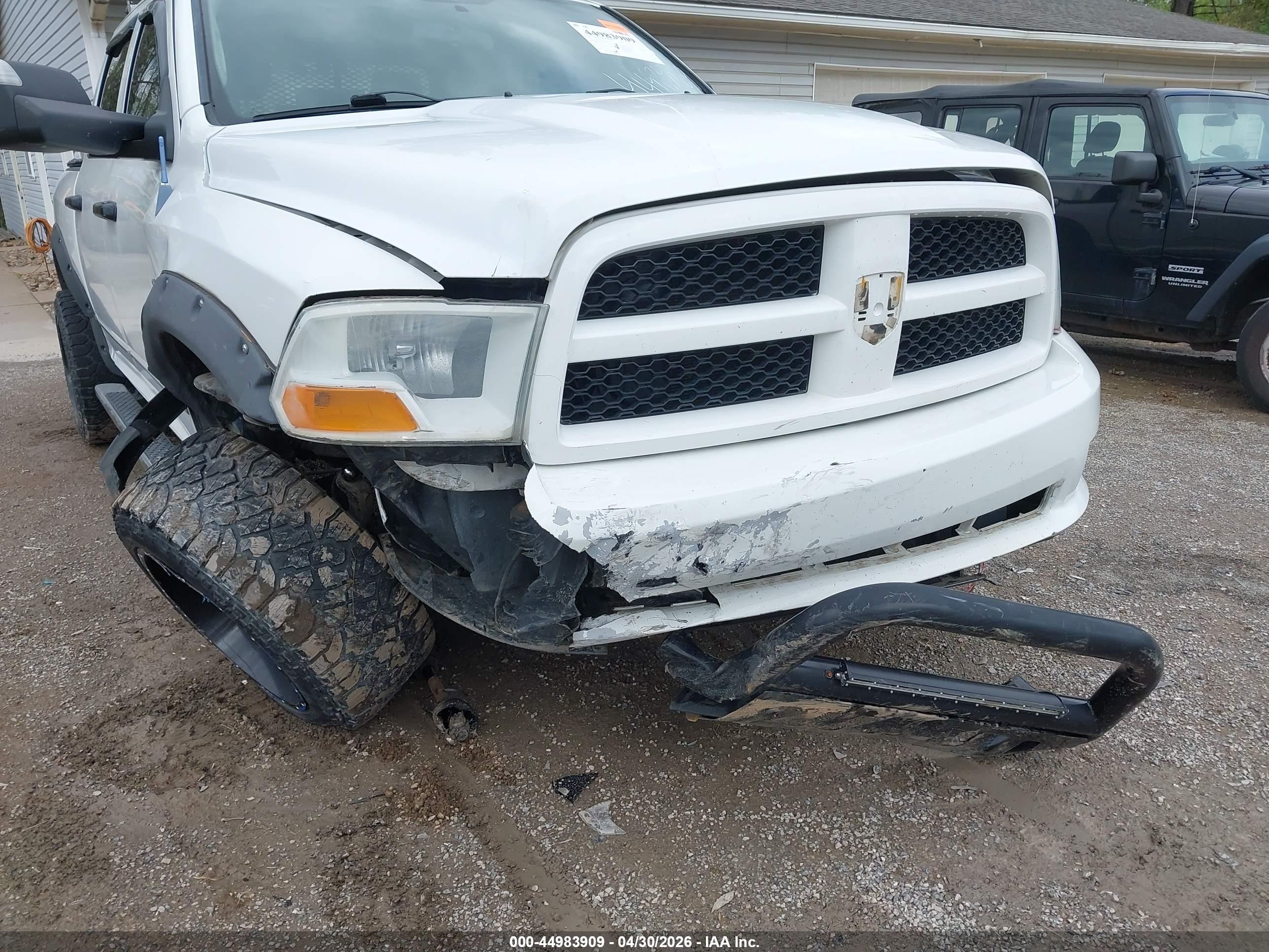 2012 Ram 1500 St White vin: 1C6RD7KTXCS234495