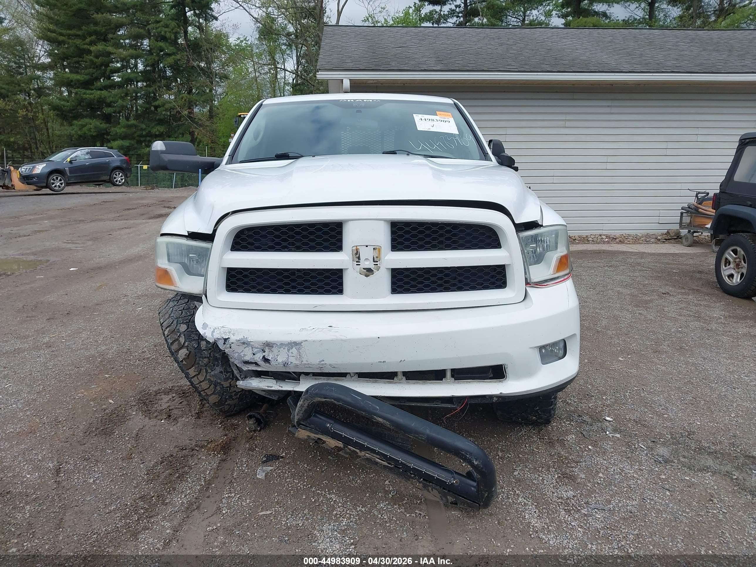 2012 Ram 1500 St White vin: 1C6RD7KTXCS234495