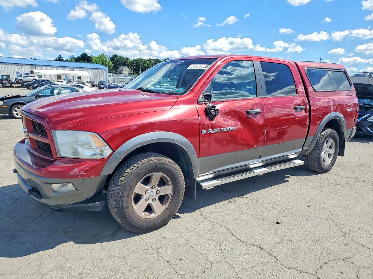 2012 Dodge Ram 1500 Slt Red vin: 1C6RD7LP8CS267593