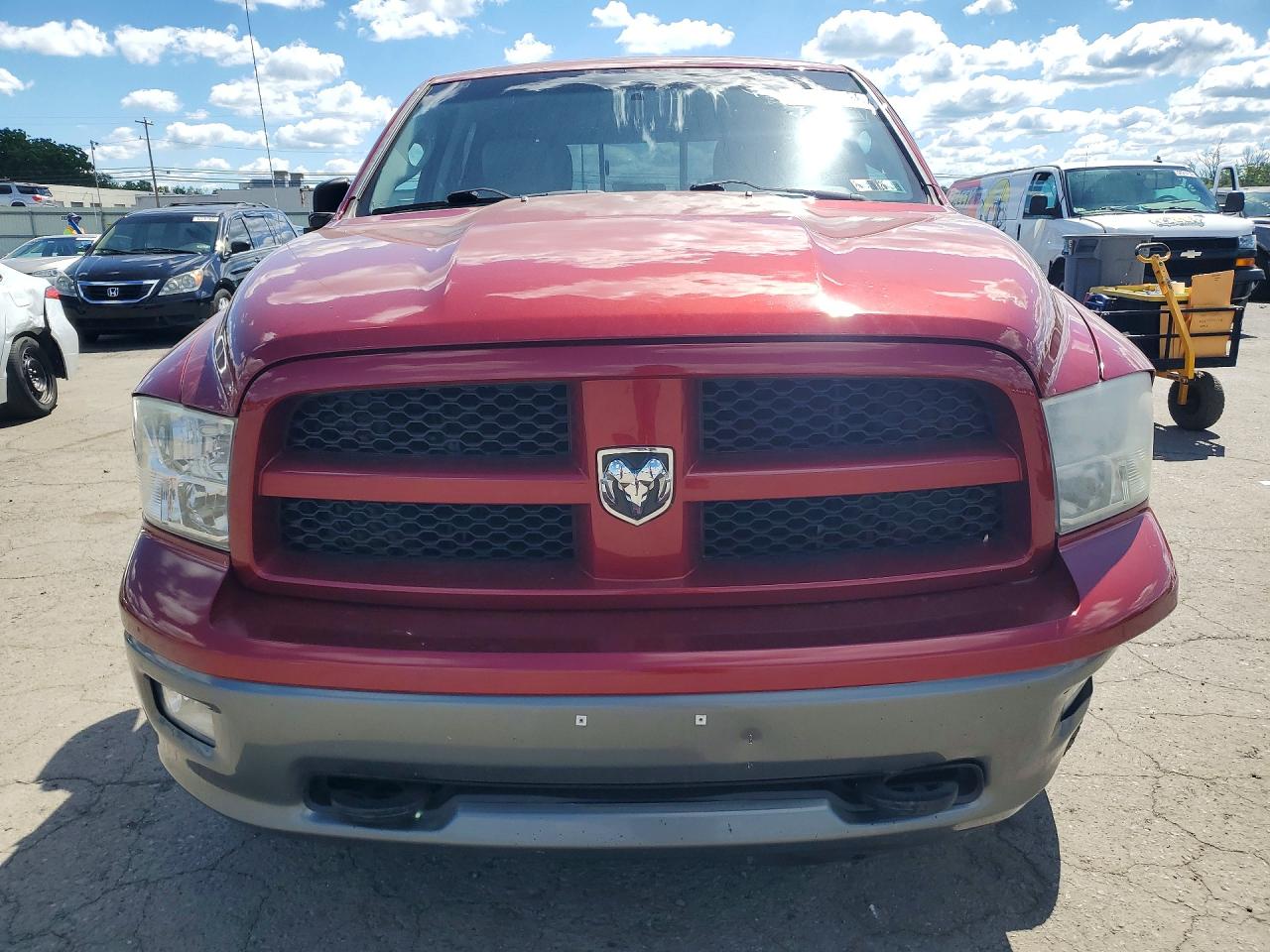 2012 Dodge Ram 1500 Slt Red vin: 1C6RD7LP8CS267593