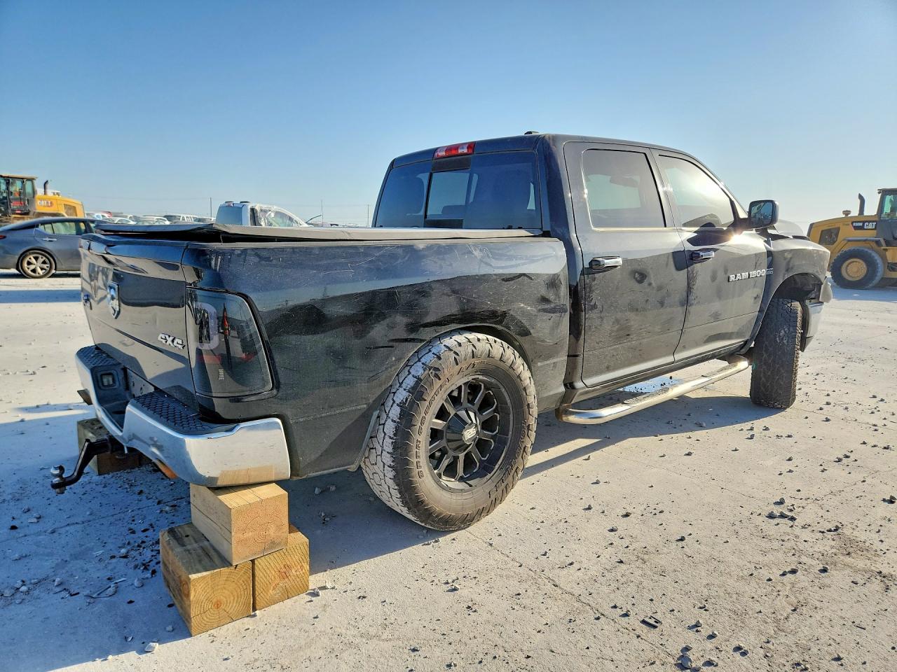 2012 Dodge Ram 1500 Slt Black vin: 1C6RD7LT0CS210091