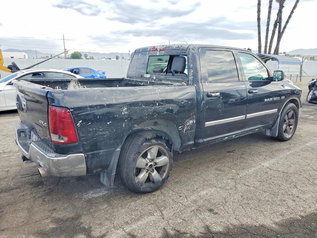 2012 Dodge Ram 1500 Slt Black vin: 1C6RD7LT0CS241017