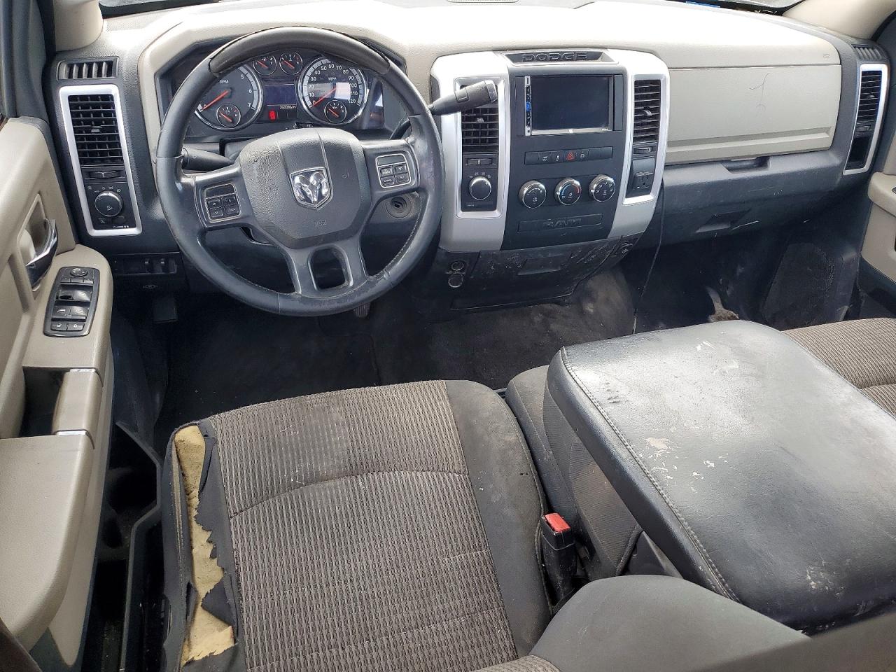 2012 Dodge Ram 1500 Slt Black vin: 1C6RD7LT0CS241017