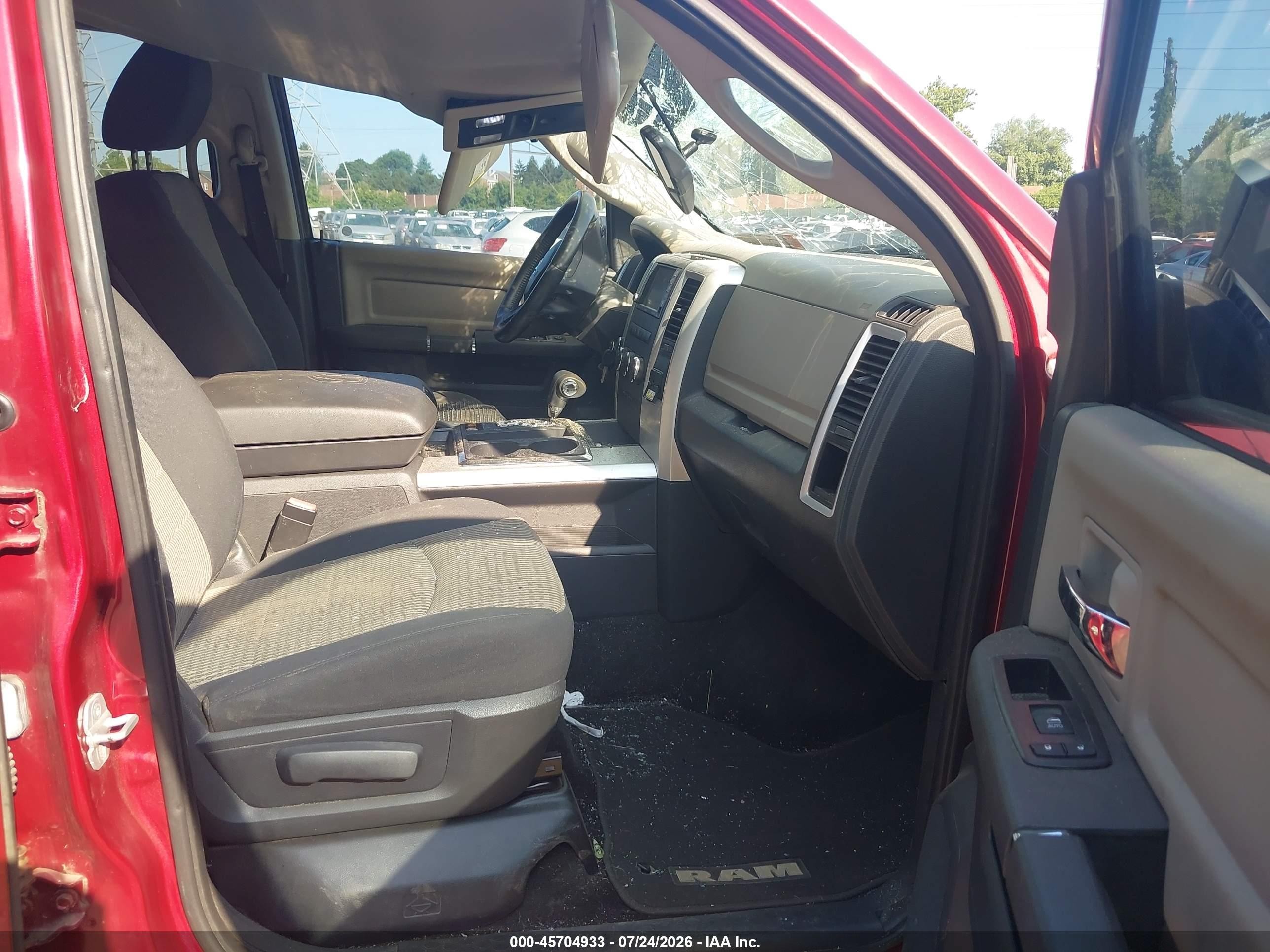 2012 Ram 1500 Big Horn Red vin: 1C6RD7LT0CS345586