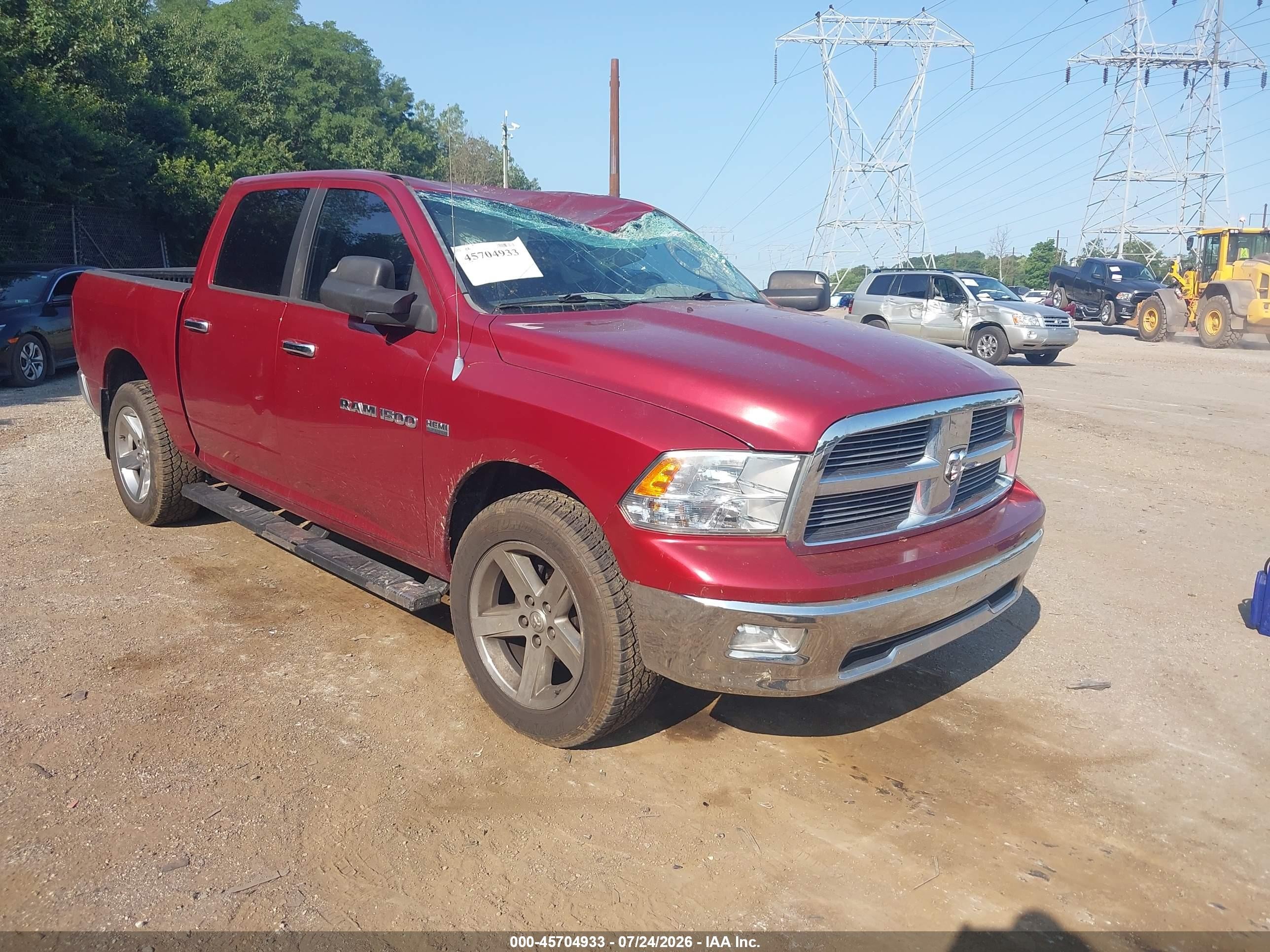 2012 Ram 1500 Big Horn Red vin: 1C6RD7LT0CS345586