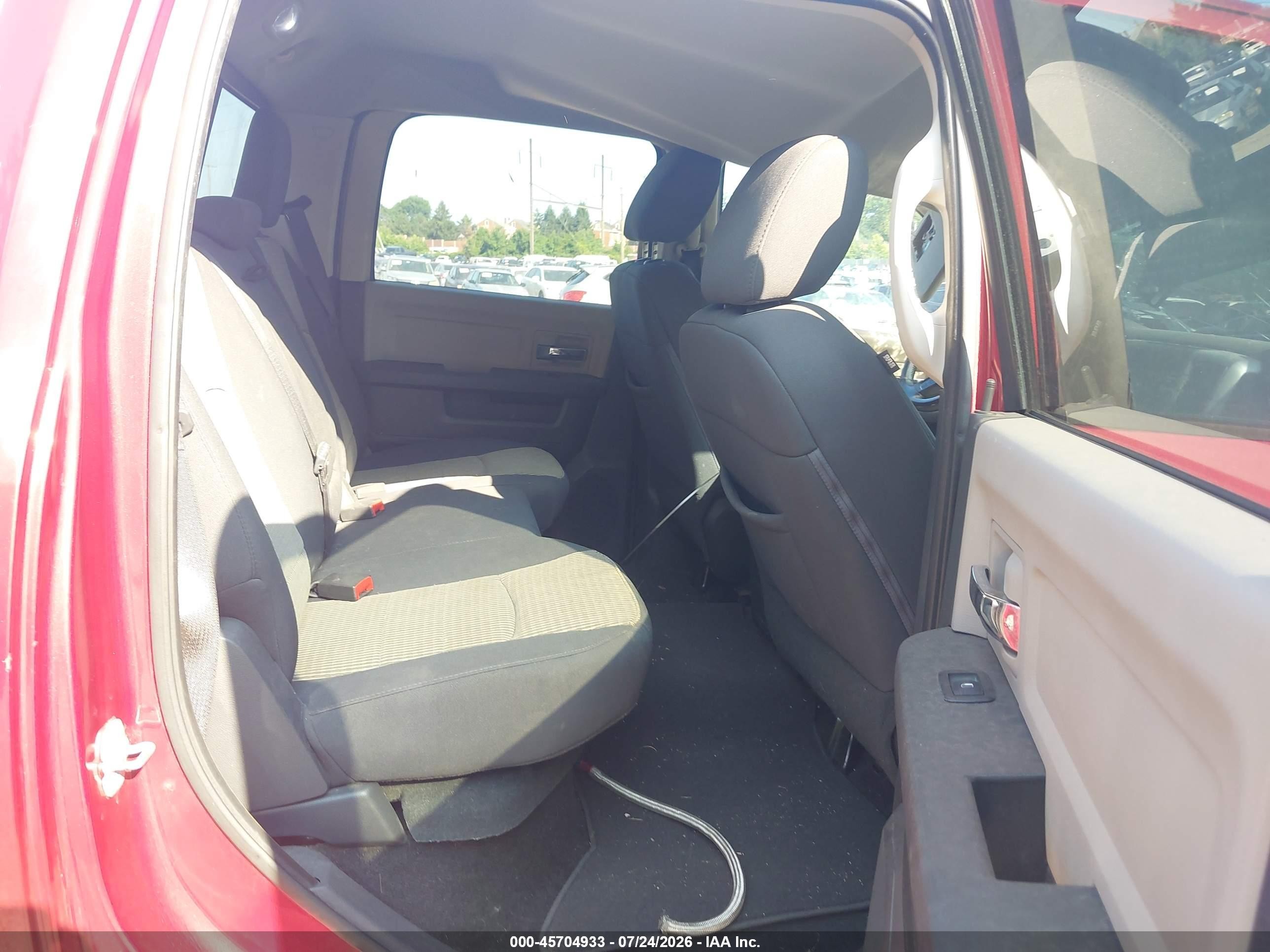 2012 Ram 1500 Big Horn Red vin: 1C6RD7LT0CS345586