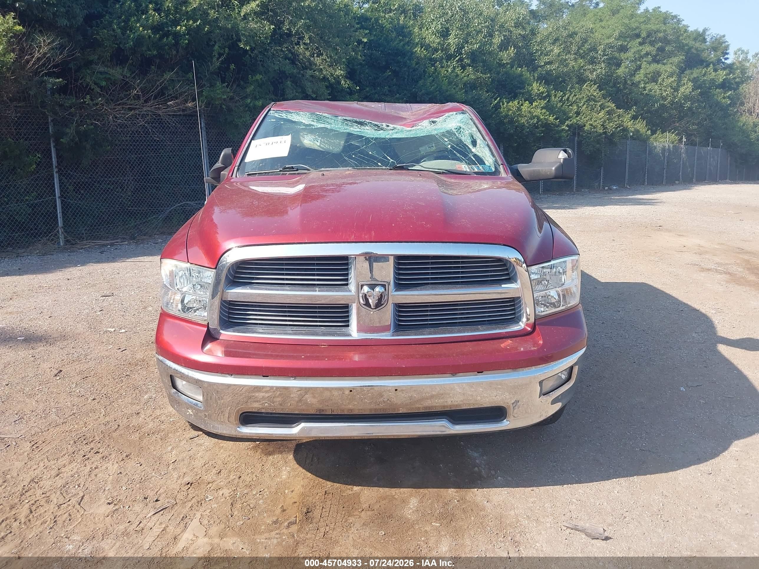 2012 Ram 1500 Big Horn Red vin: 1C6RD7LT0CS345586