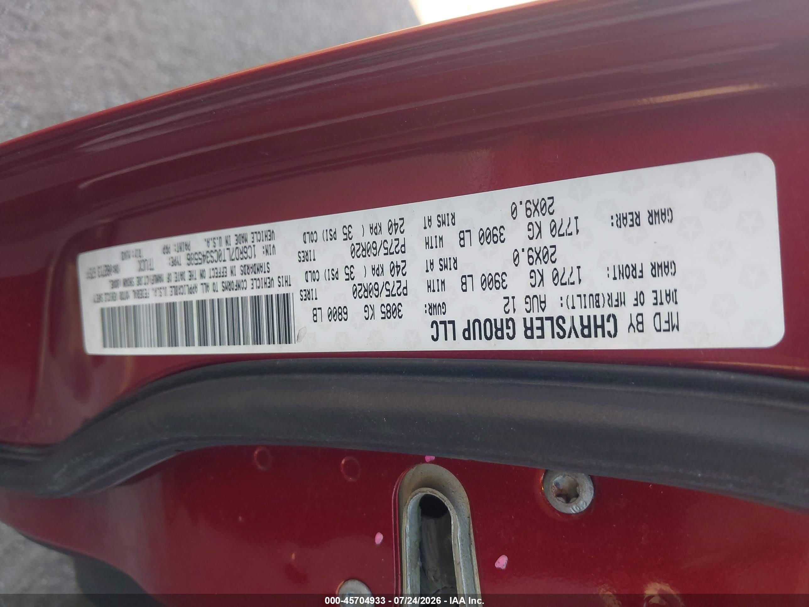 2012 Ram 1500 Big Horn Red vin: 1C6RD7LT0CS345586