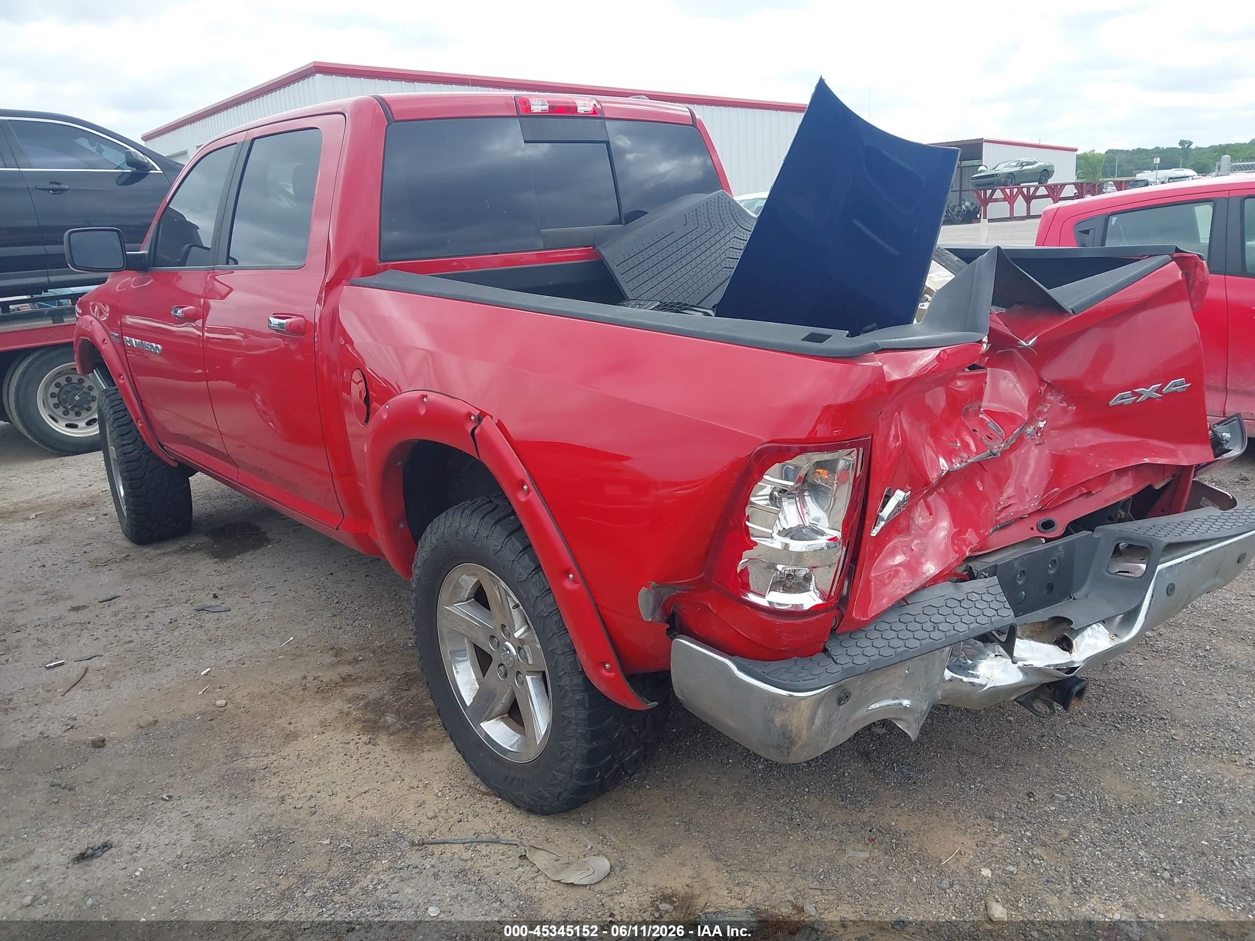 2012 Ram 1500 Slt Red vin: 1C6RD7LT1CS167753