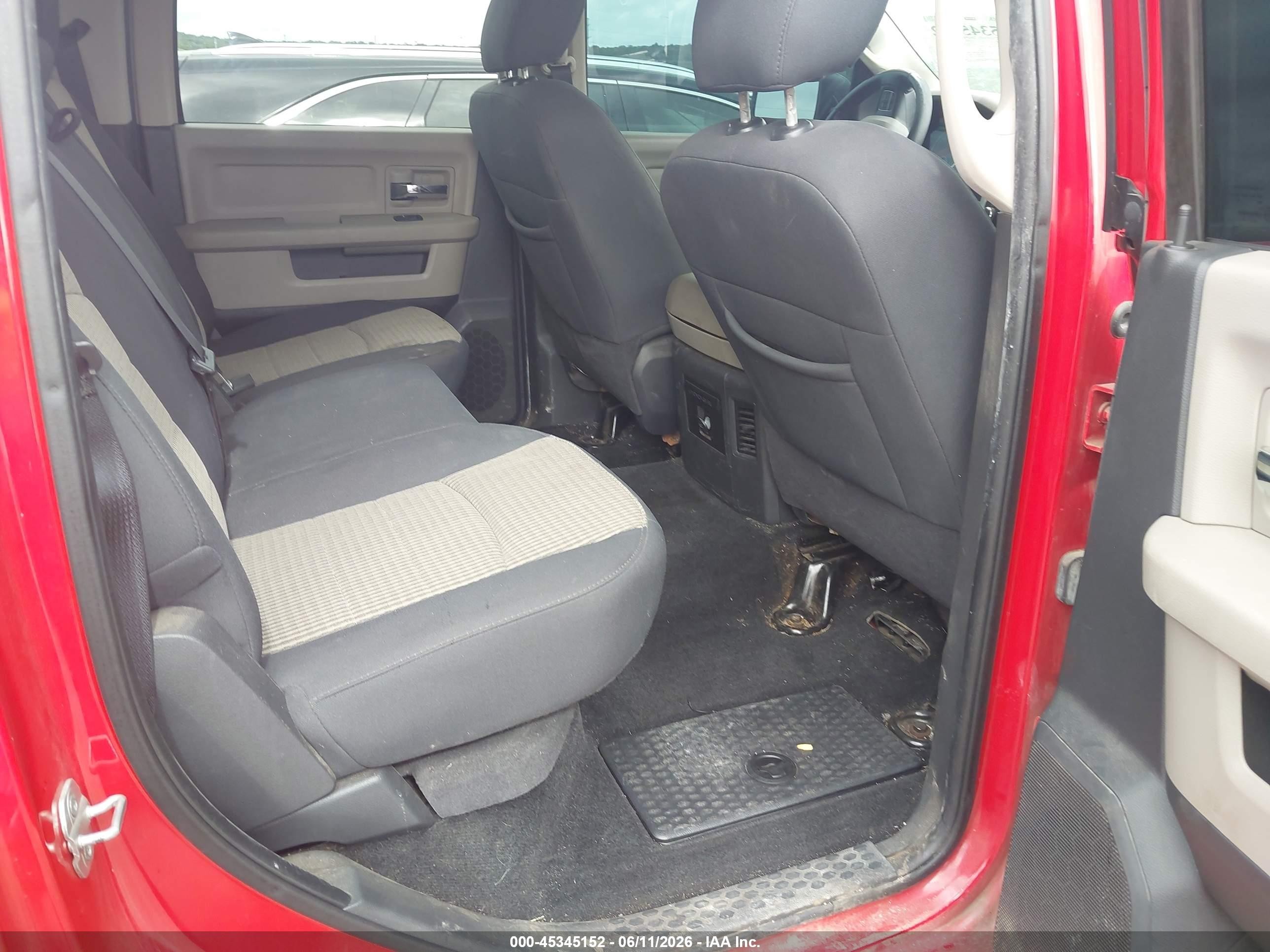 2012 Ram 1500 Slt Red vin: 1C6RD7LT1CS167753