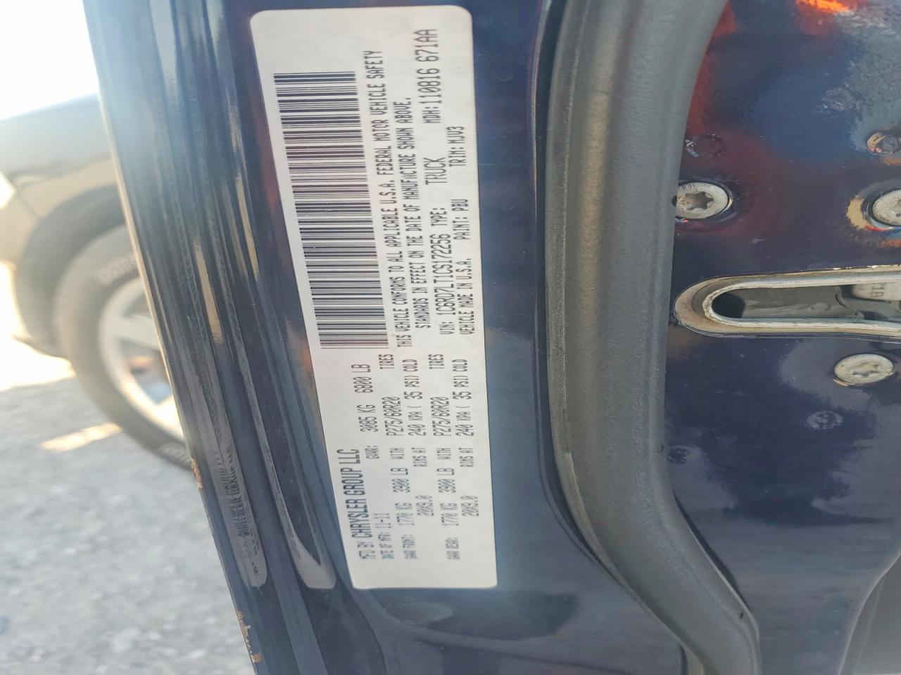 2012 Dodge Ram 1500 Slt Синий vin: 1C6RD7LT1CS172256