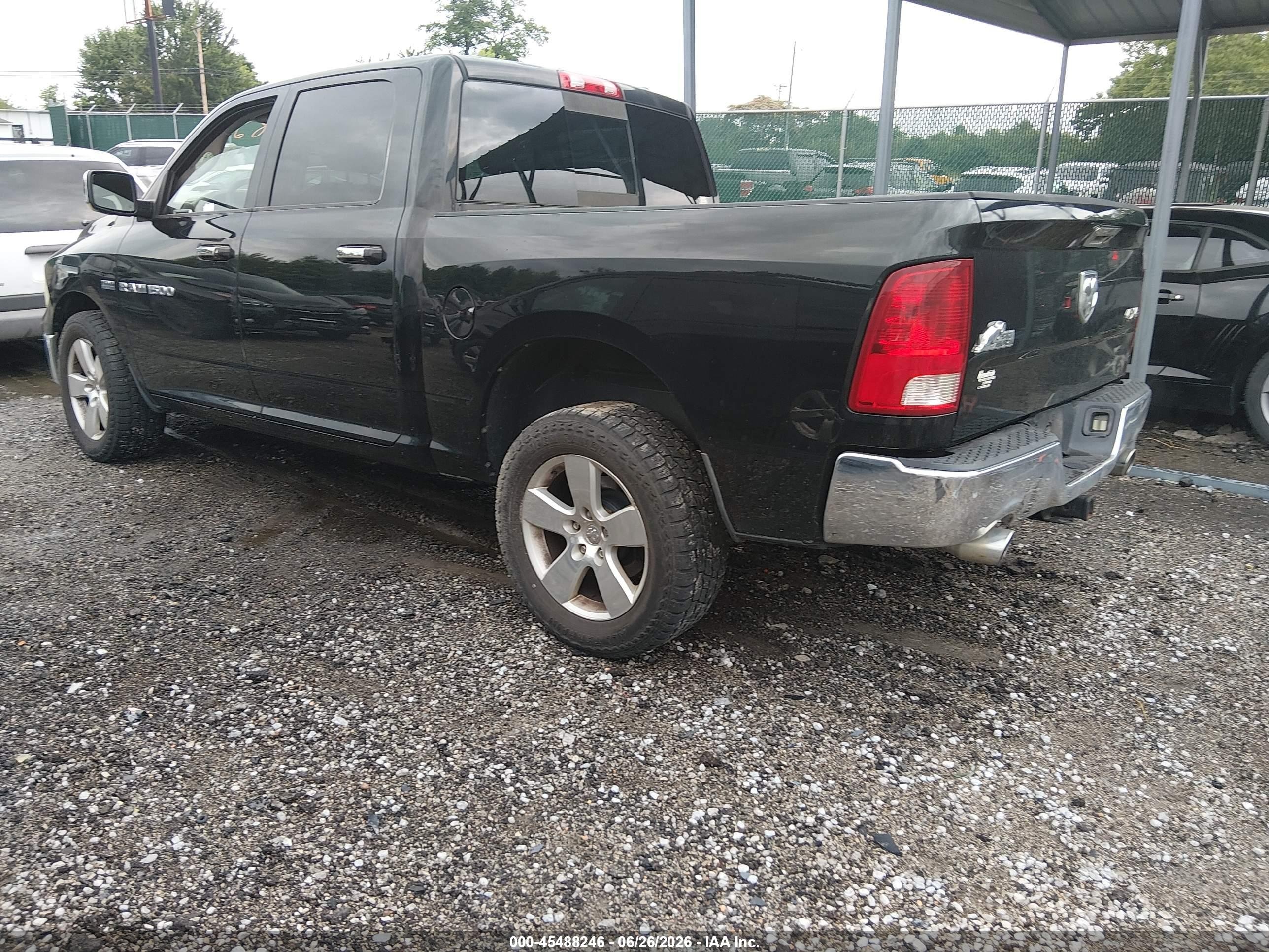2012 Ram 1500 Big Horn Black vin: 1C6RD7LT1CS196153
