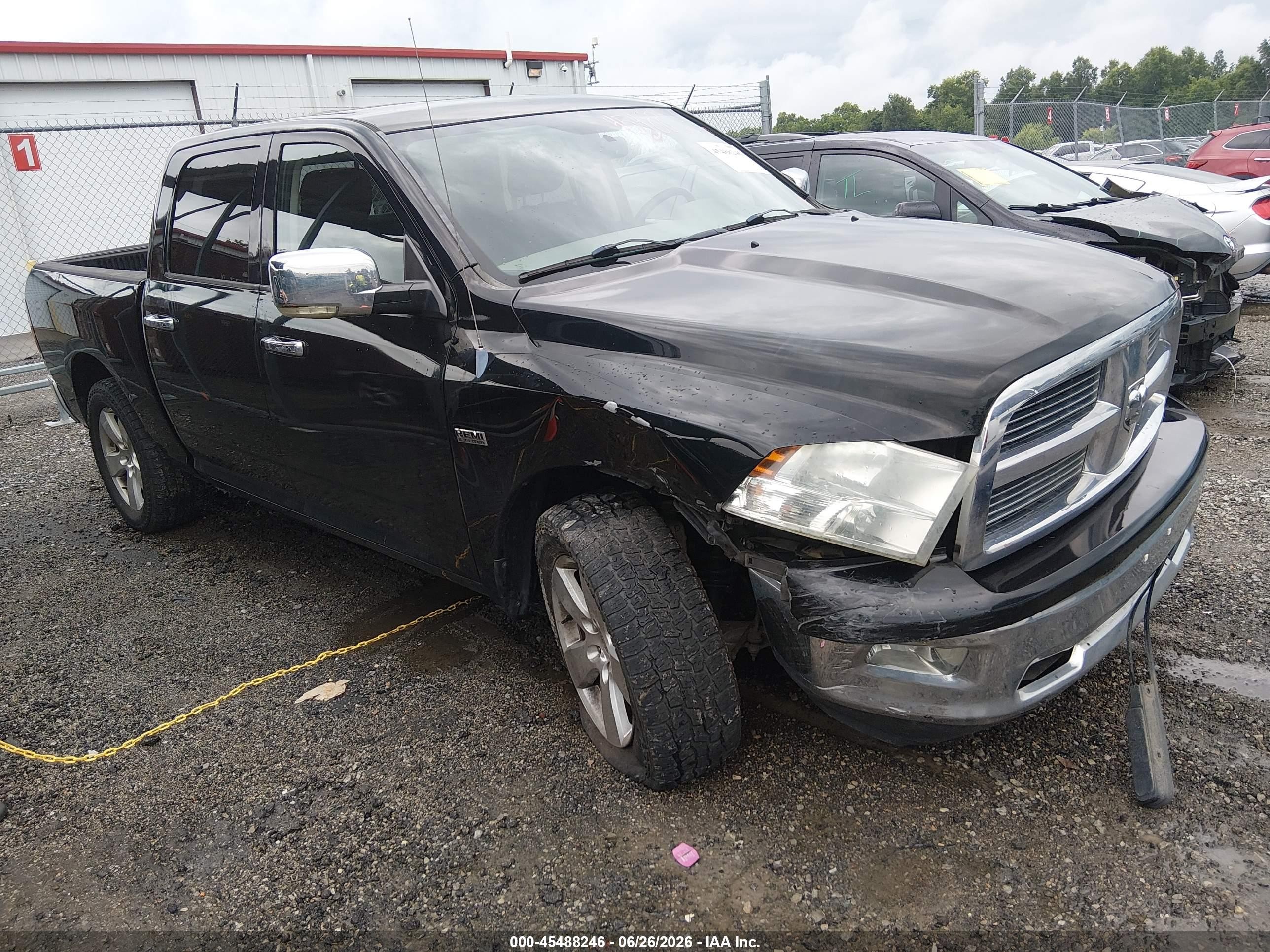 2012 Ram 1500 Big Horn Black vin: 1C6RD7LT1CS196153