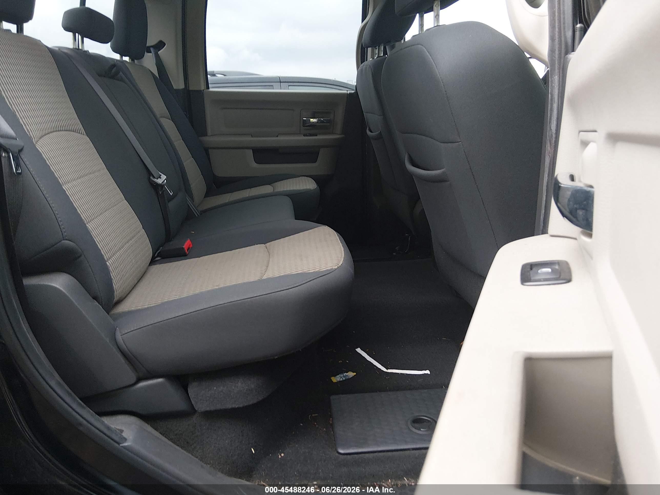 2012 Ram 1500 Big Horn Black vin: 1C6RD7LT1CS196153