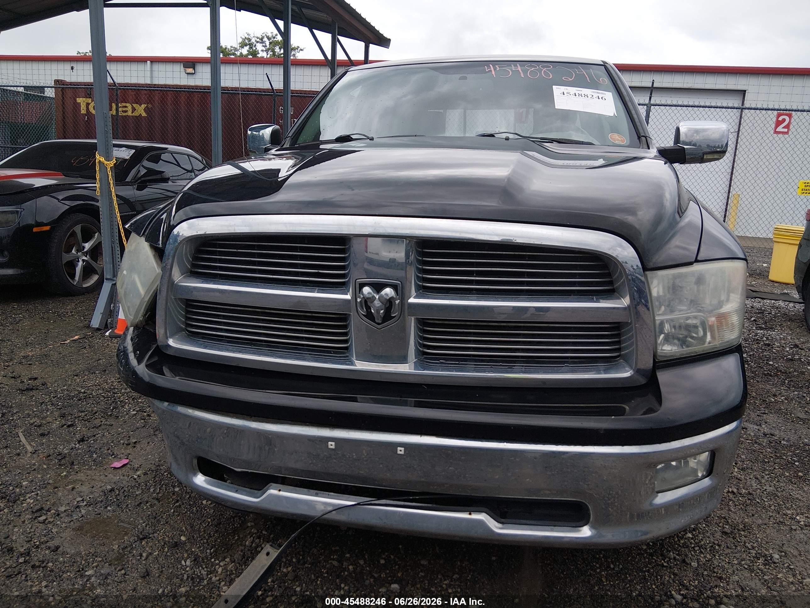 2012 Ram 1500 Big Horn Black vin: 1C6RD7LT1CS196153