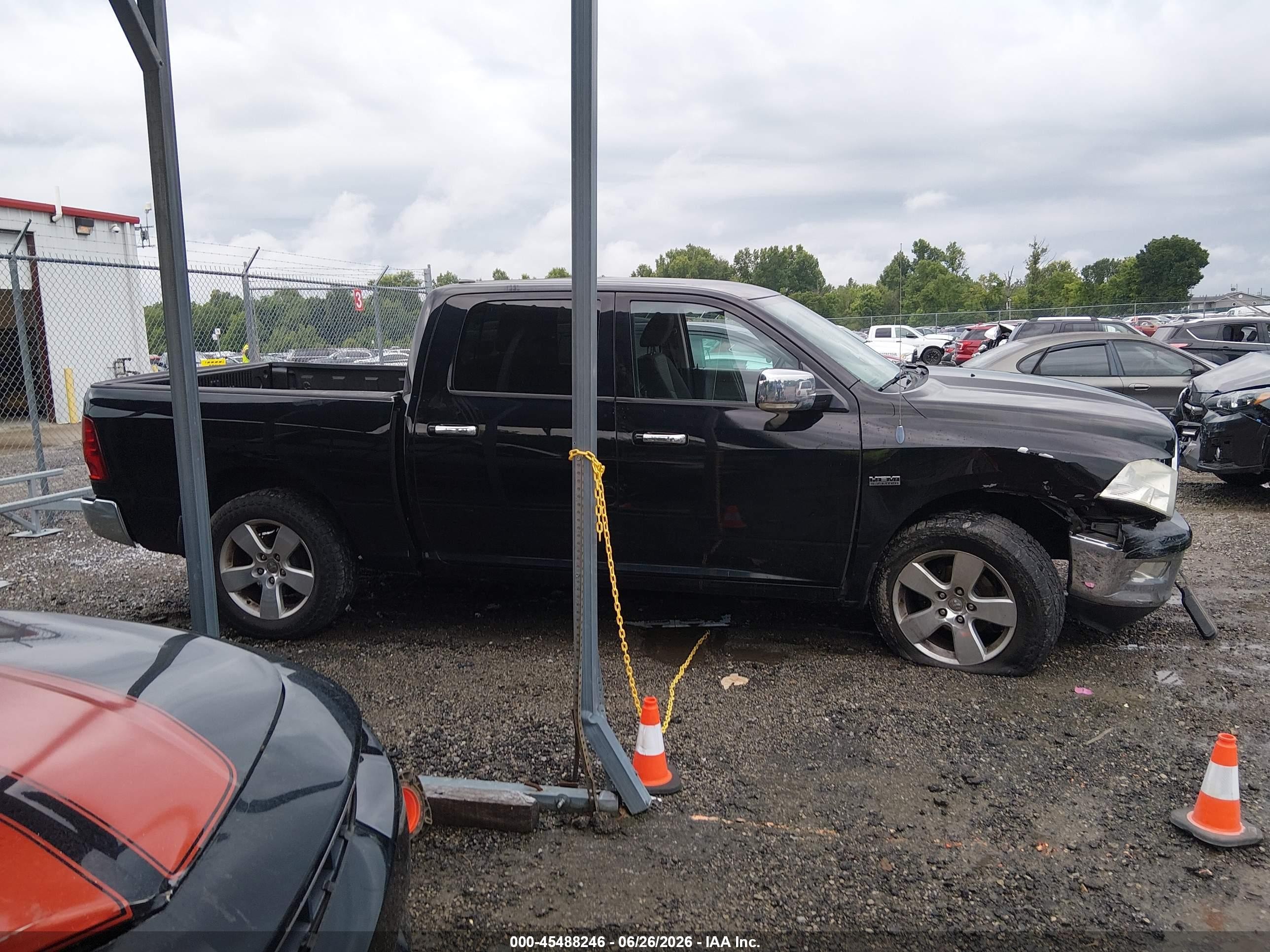 2012 Ram 1500 Big Horn Black vin: 1C6RD7LT1CS196153