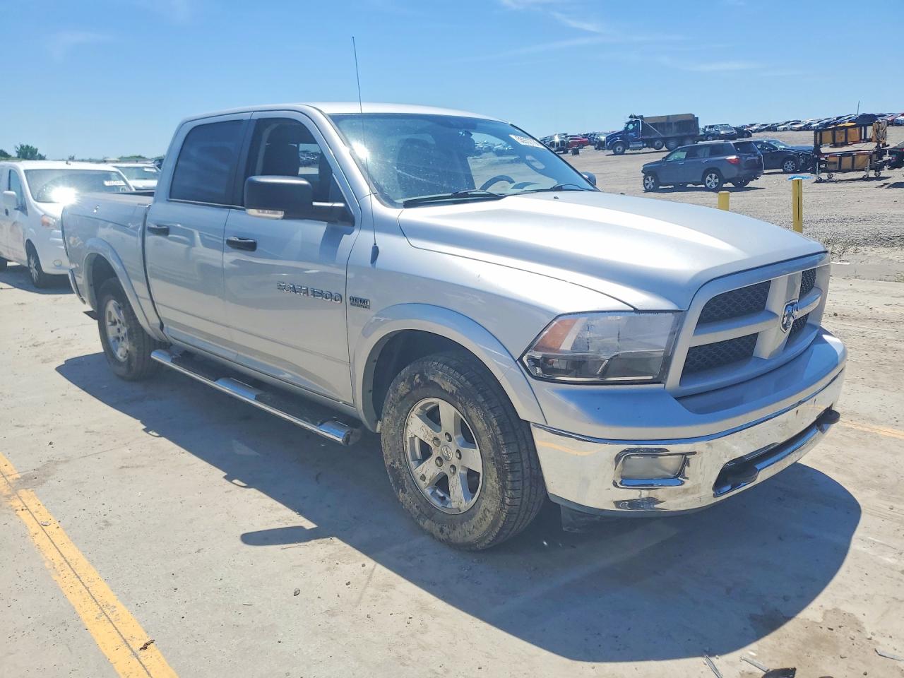2012 Dodge Ram 1500 Slt Silver vin: 1C6RD7LT1CS201691