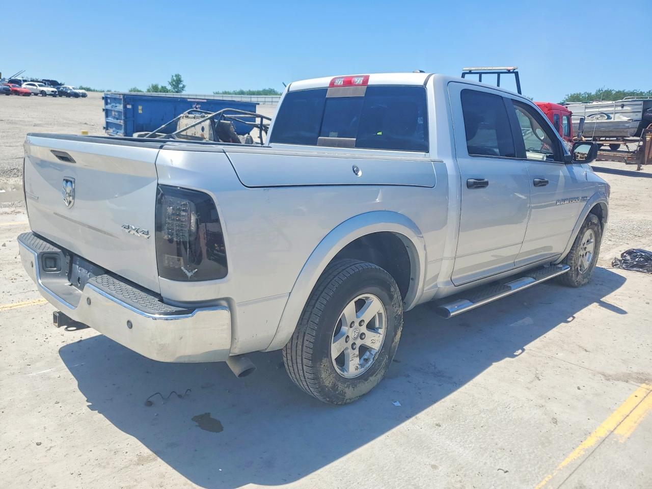 2012 Dodge Ram 1500 Slt Silver vin: 1C6RD7LT1CS201691