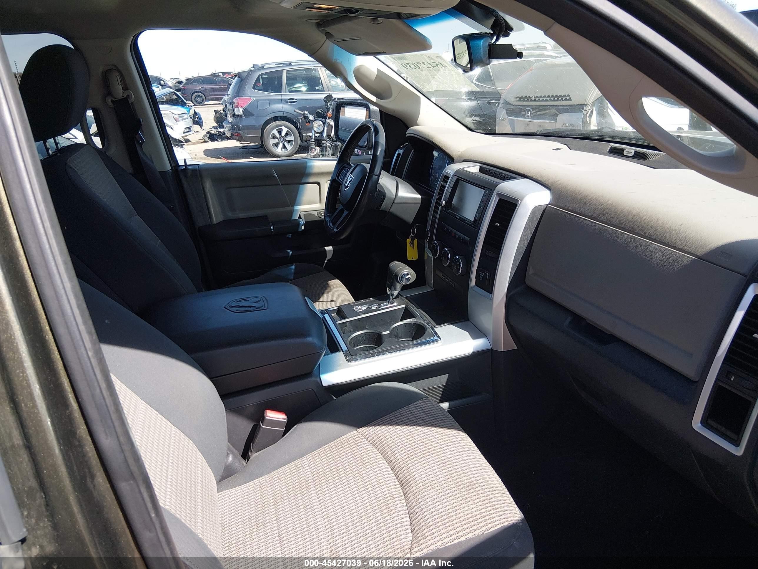 2012 Ram 1500 Slt Green vin: 1C6RD7LT1CS290775