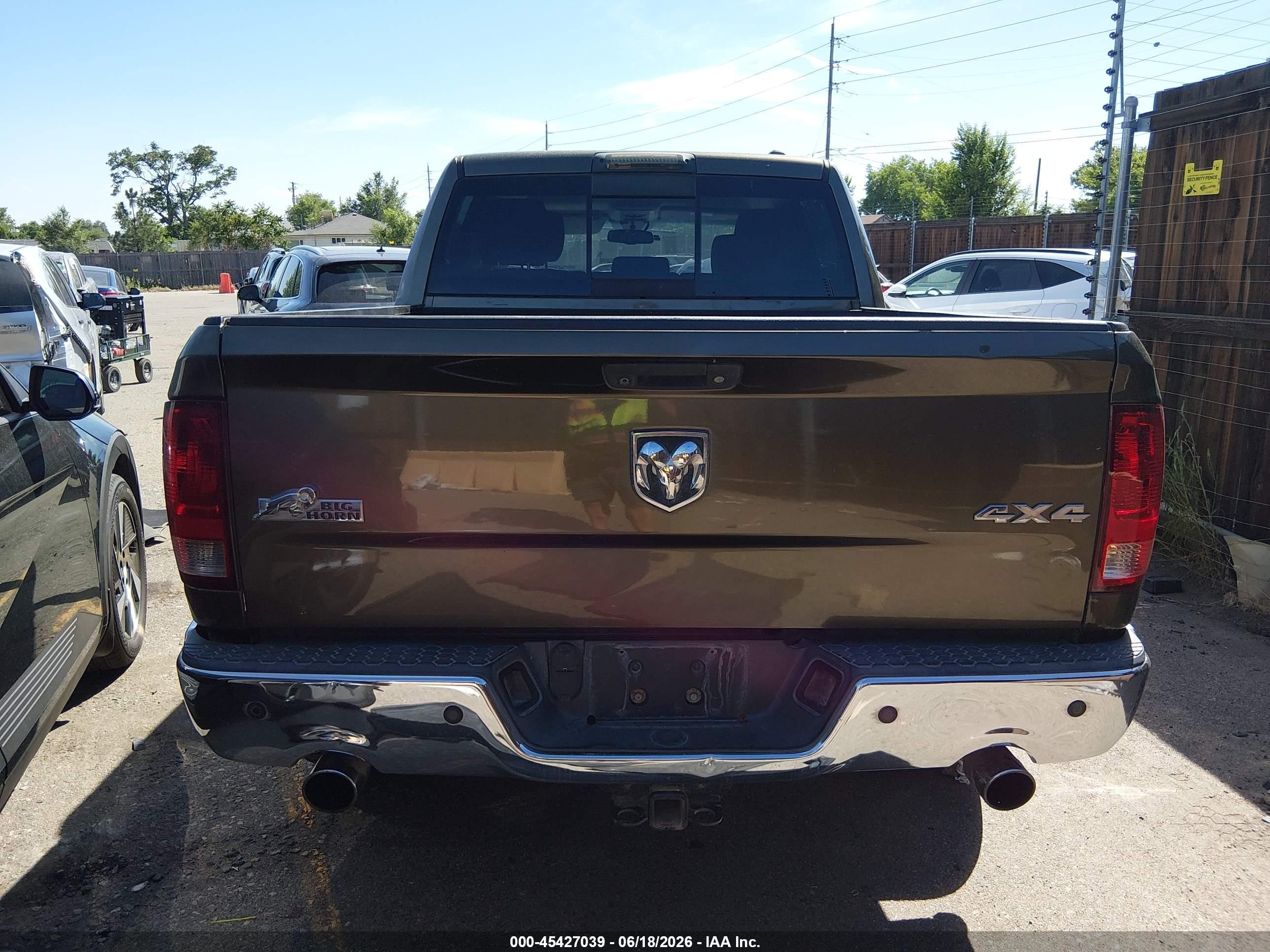 2012 Ram 1500 Slt Green vin: 1C6RD7LT1CS290775