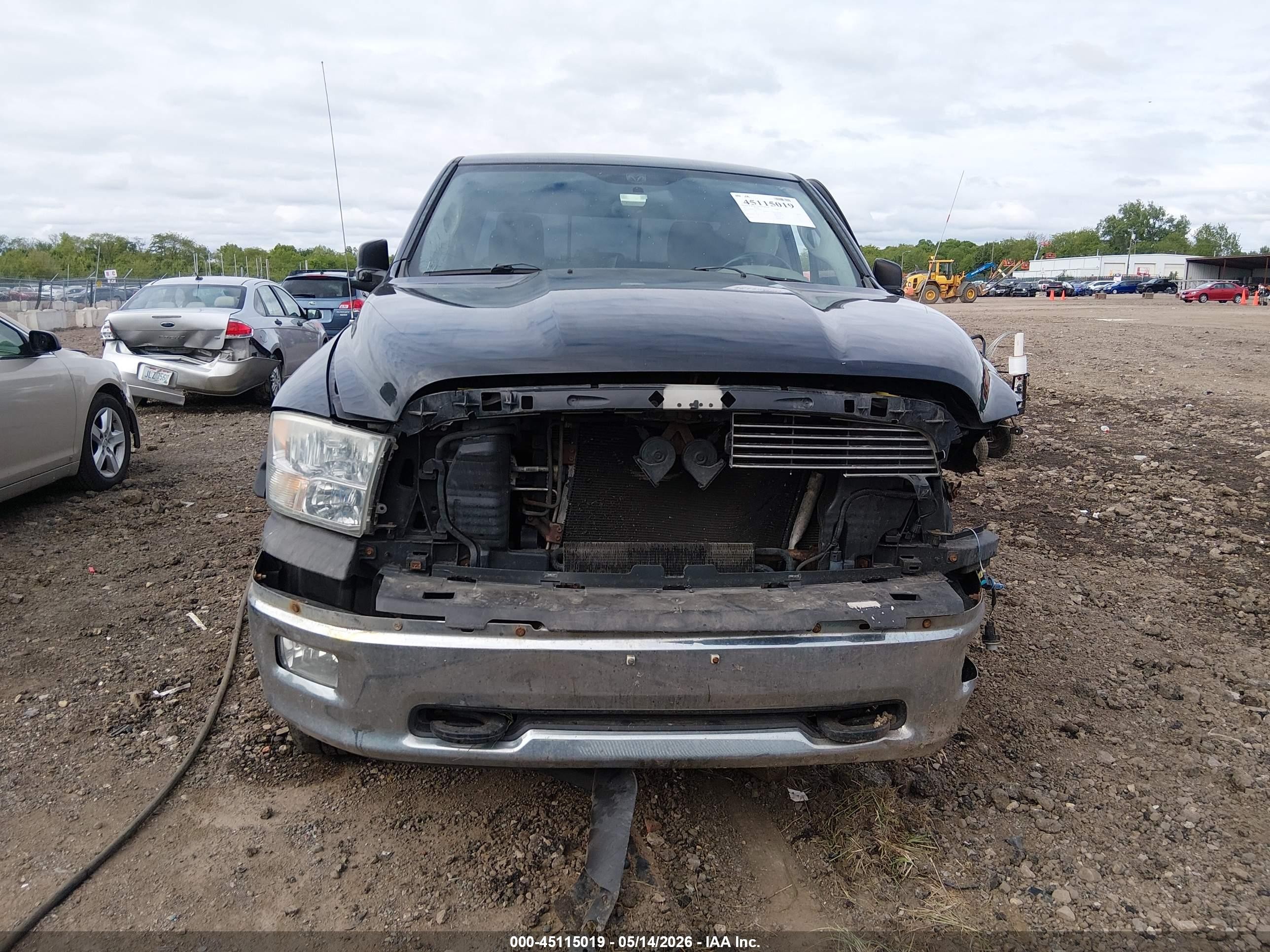 2012 Ram 1500 Slt Черный vin: 1C6RD7LT2CS161007