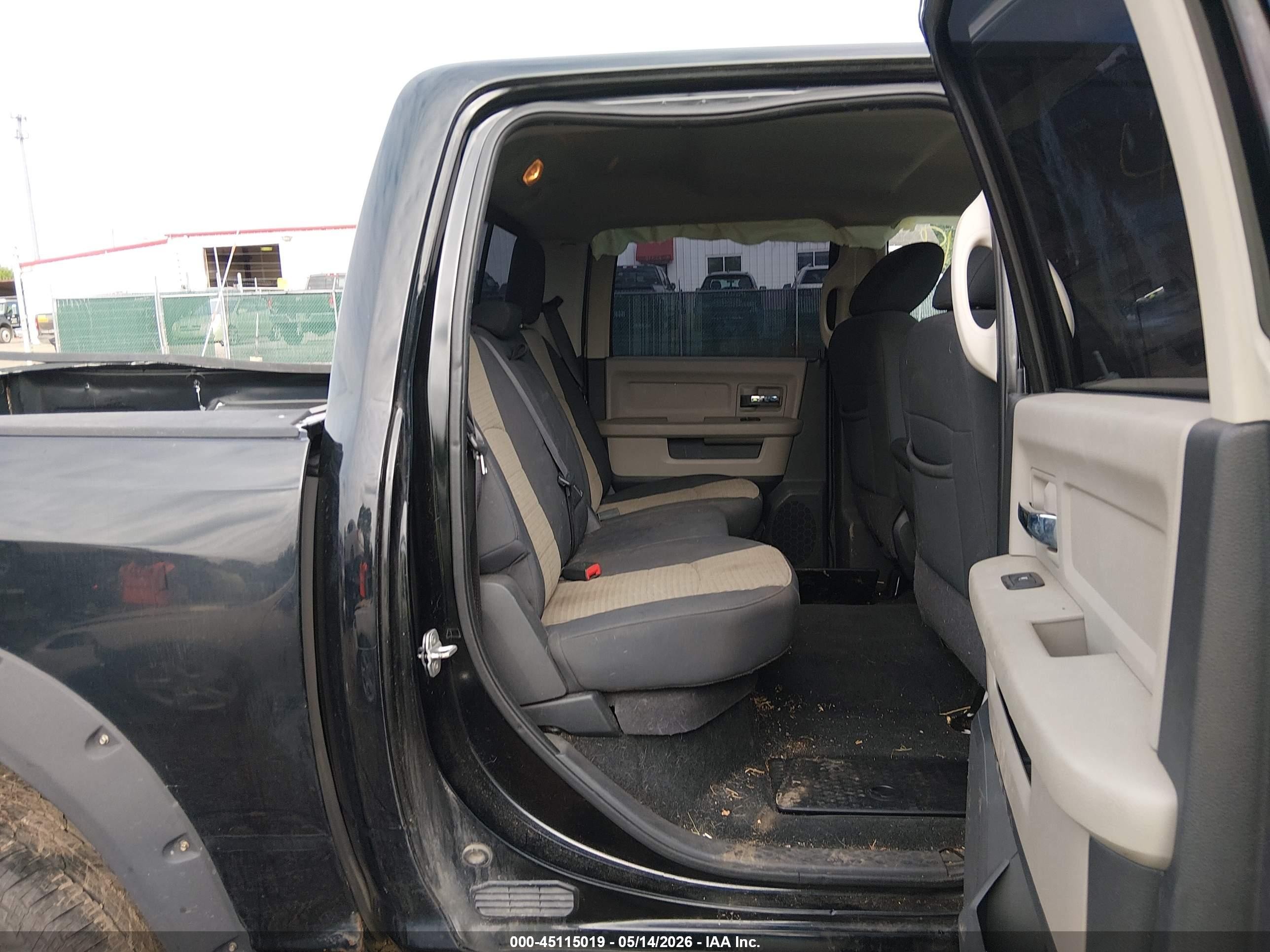 2012 Ram 1500 Slt Черный vin: 1C6RD7LT2CS161007