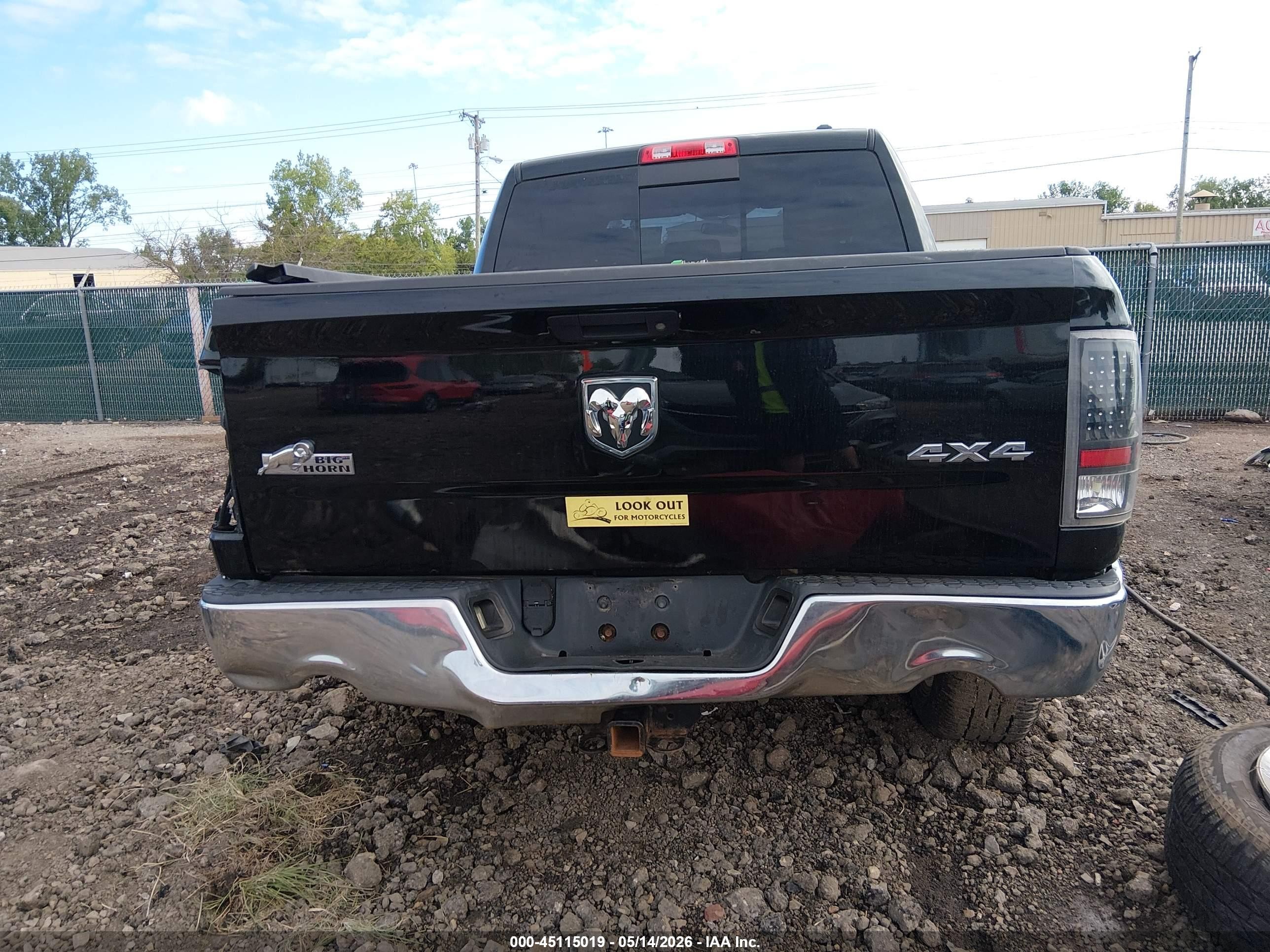 2012 Ram 1500 Slt Черный vin: 1C6RD7LT2CS161007