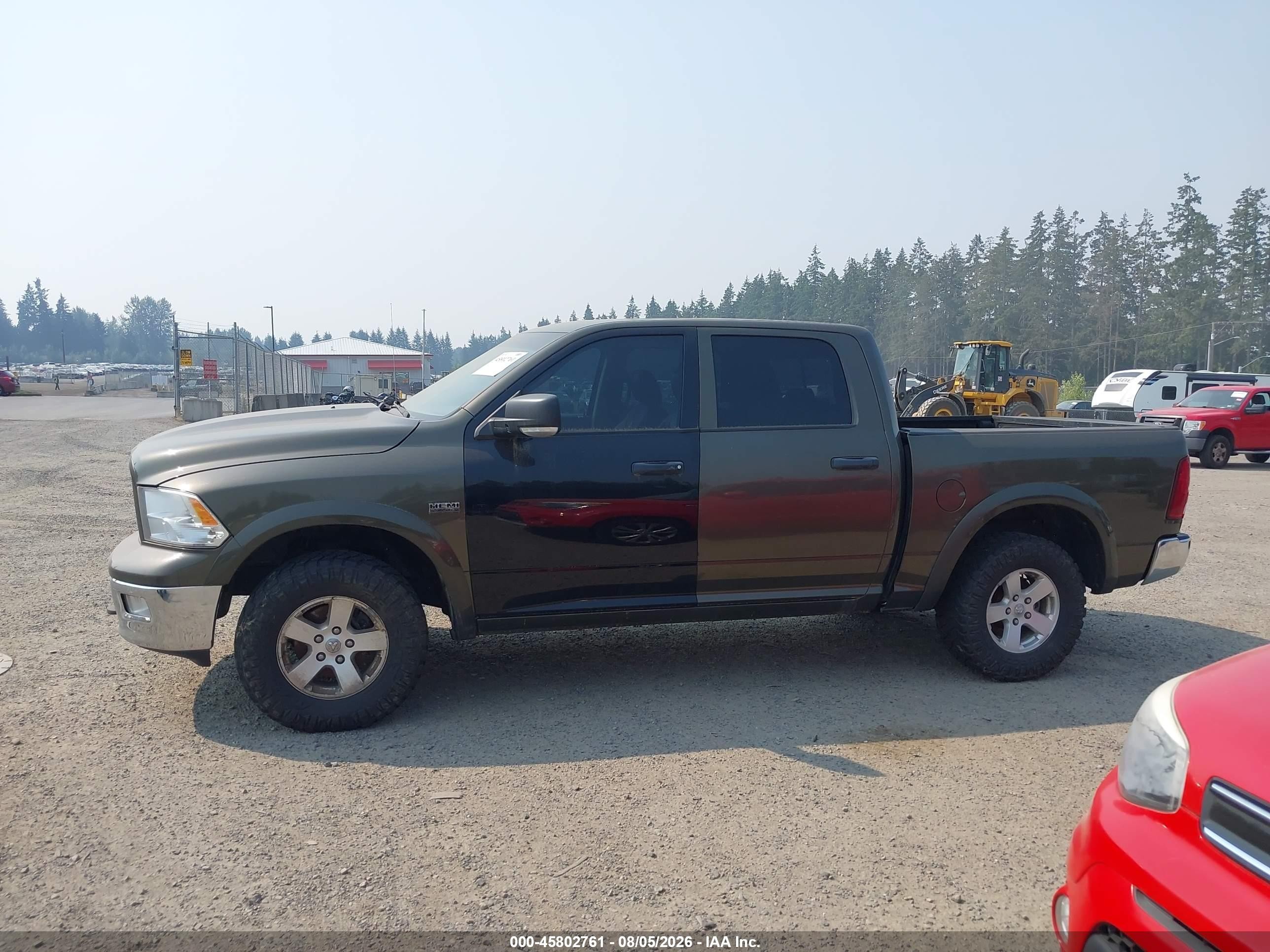 2012 Dodge Ram 1500 Slt Green vin: 1C6RD7LT2CS176512