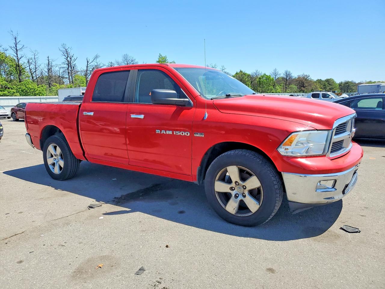 2012 Dodge Ram 1500 Slt Red vin: 1C6RD7LT3CS126329