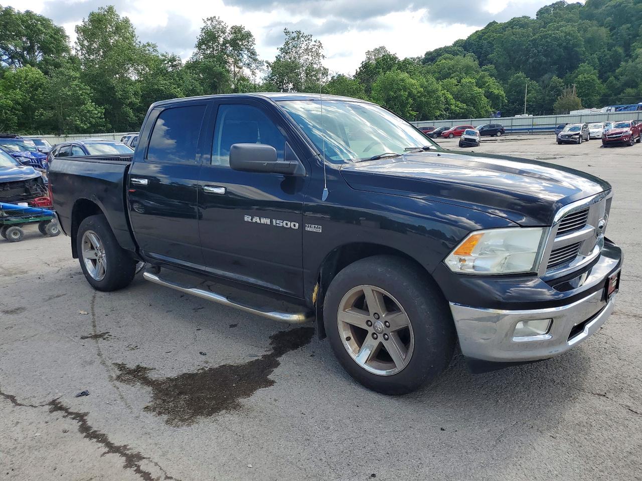 2012 Dodge Ram 1500 Slt Черный vin: 1C6RD7LT3CS171710