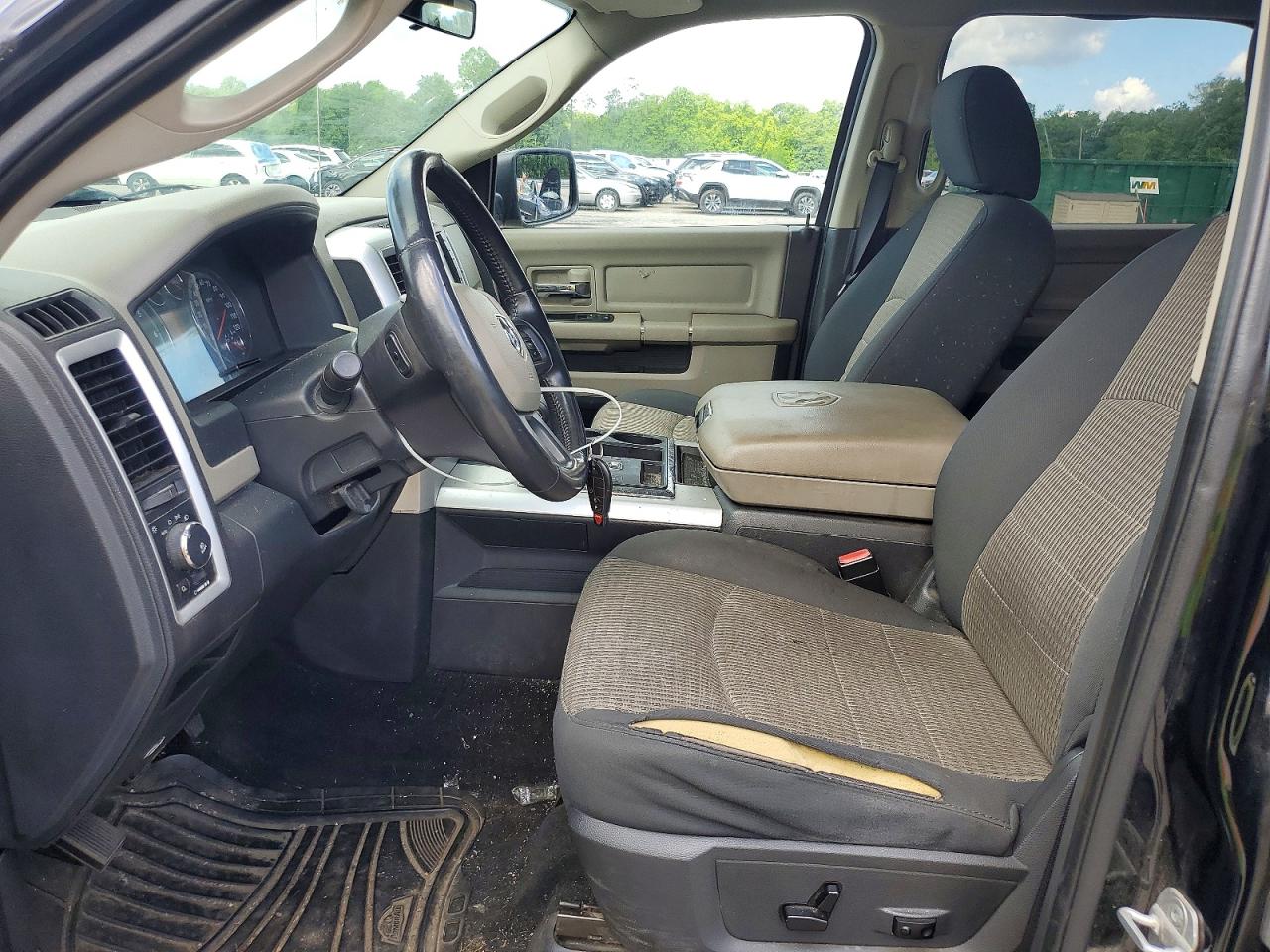 2012 Dodge Ram 1500 Slt Черный vin: 1C6RD7LT3CS171710