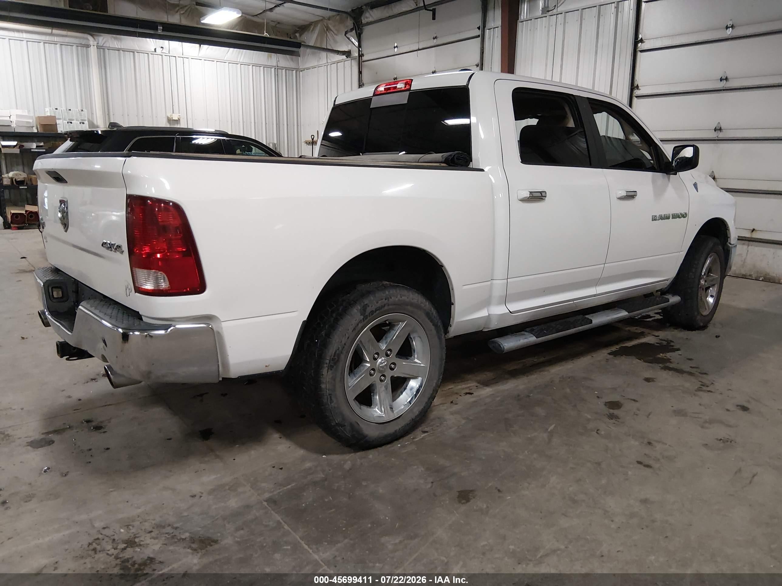 2012 Ram 1500 Lone Star White vin: 1C6RD7LT3CS209307