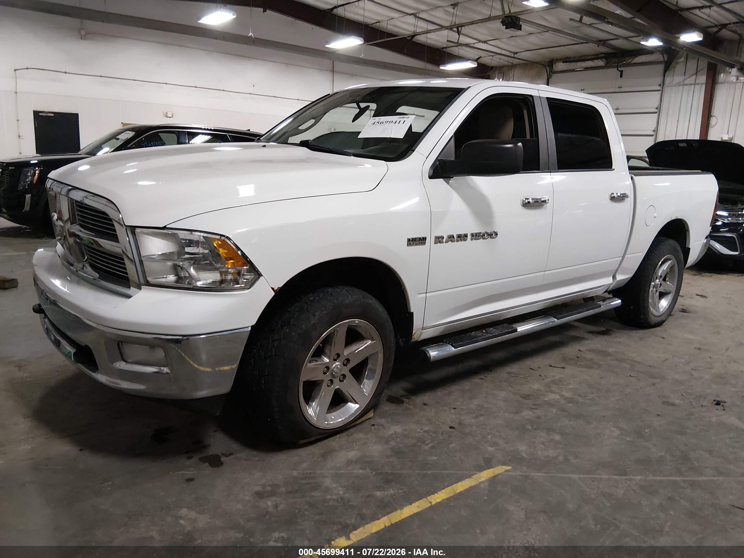 2012 Ram 1500 Lone Star White vin: 1C6RD7LT3CS209307