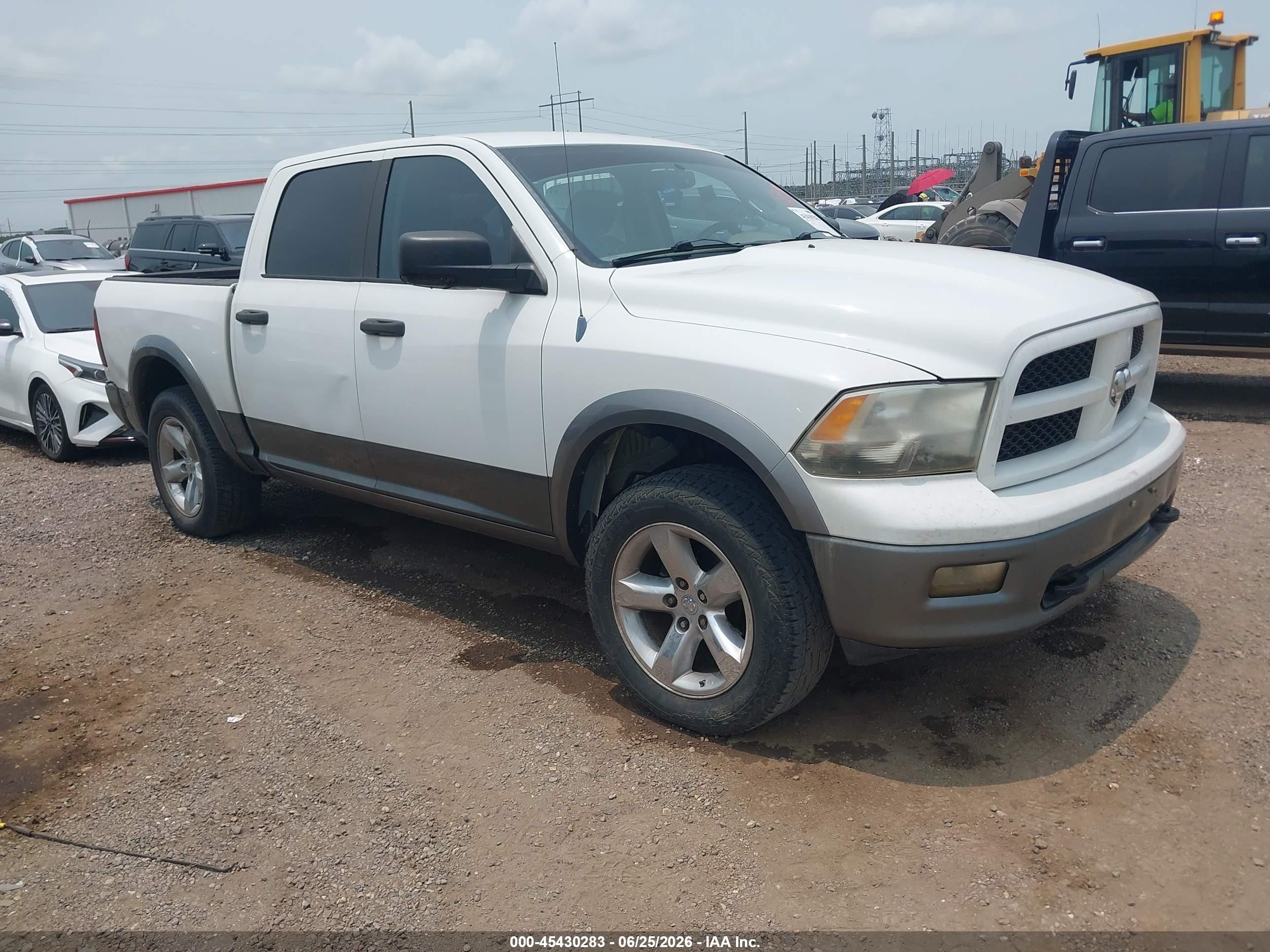 2012 Ram 1500 Outdoorsman White vin: 1C6RD7LT3CS209937