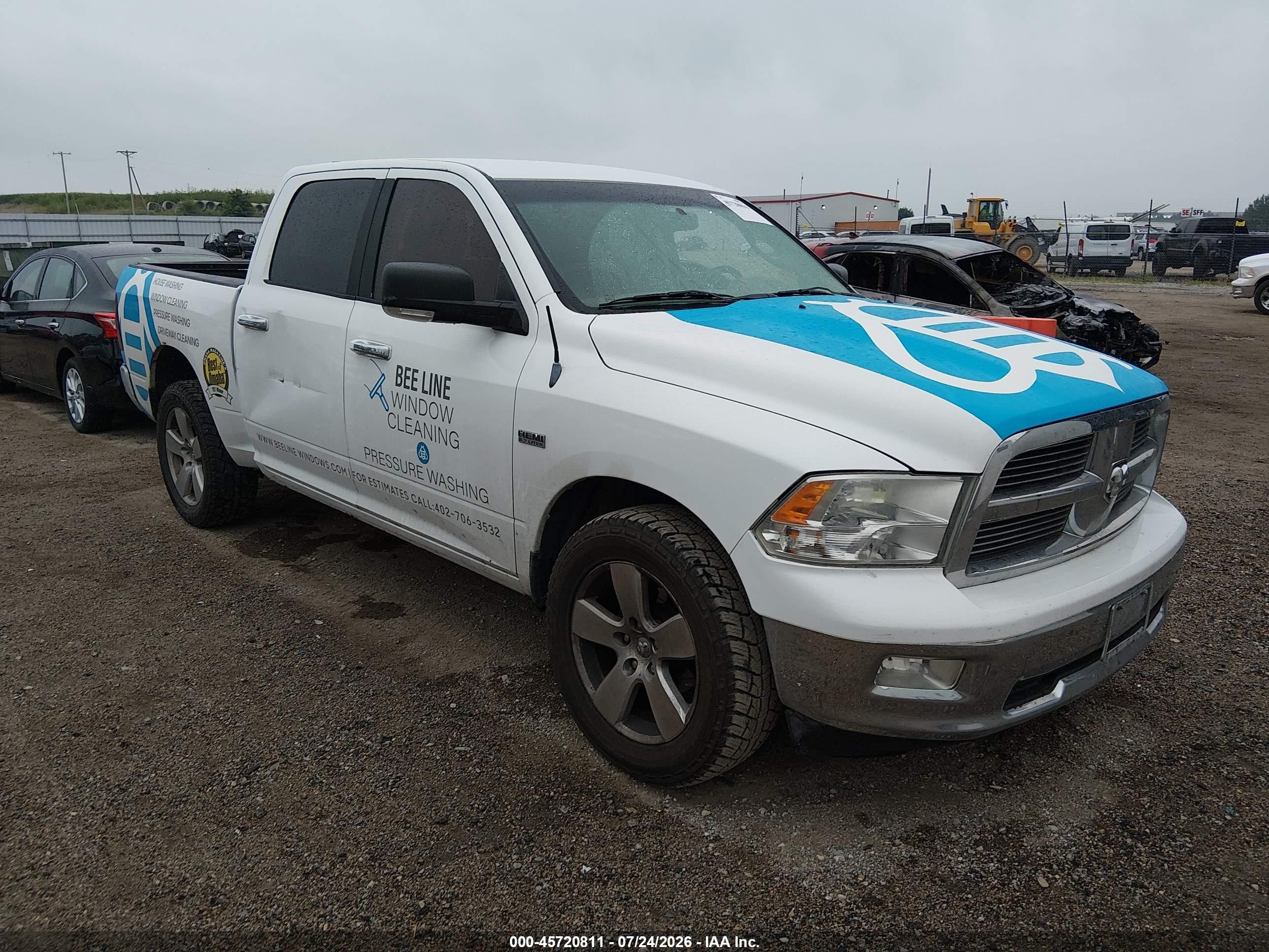 2012 Ram 1500 Big Horn White vin: 1C6RD7LT3CS276683