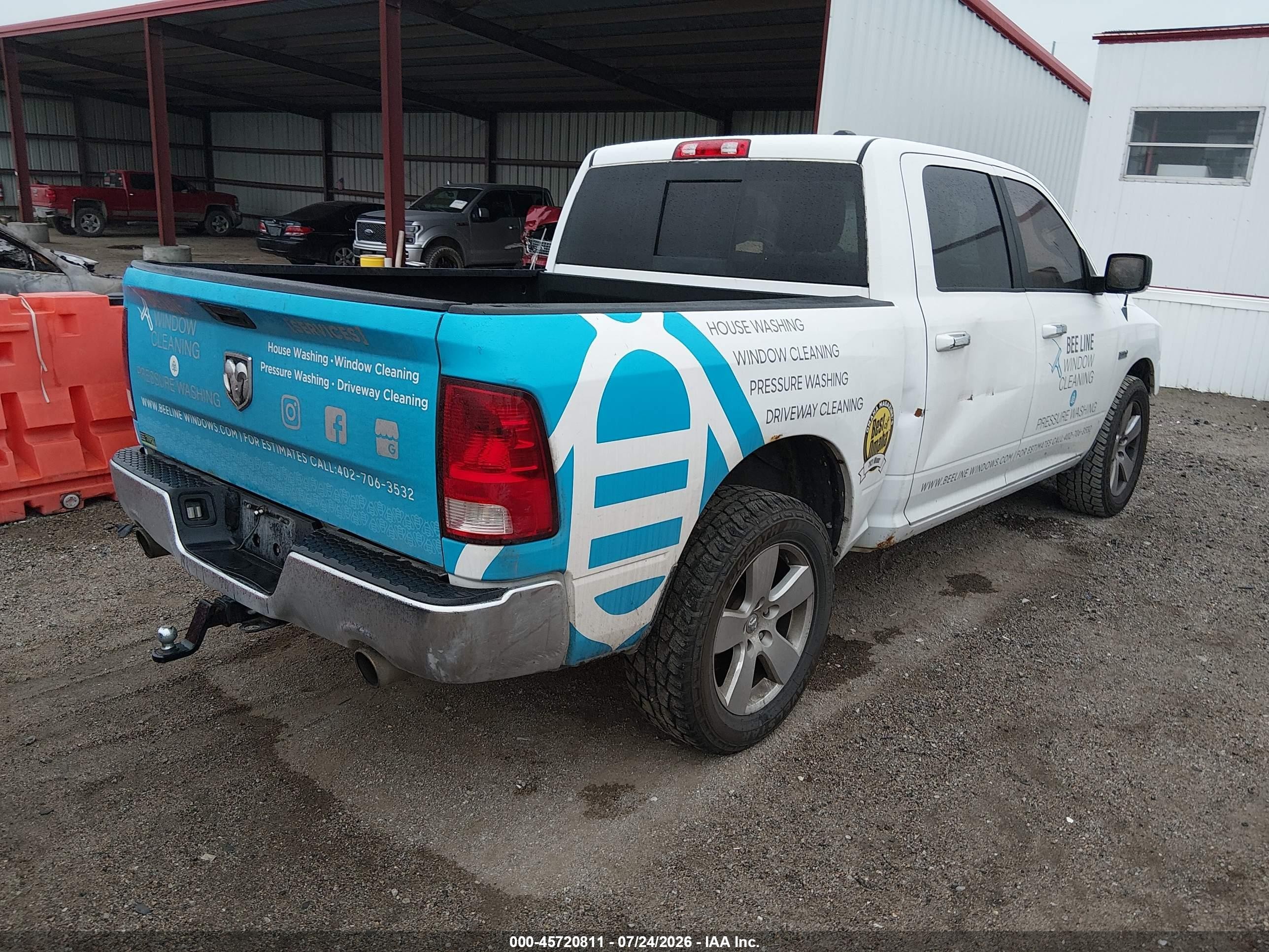 2012 Ram 1500 Big Horn White vin: 1C6RD7LT3CS276683